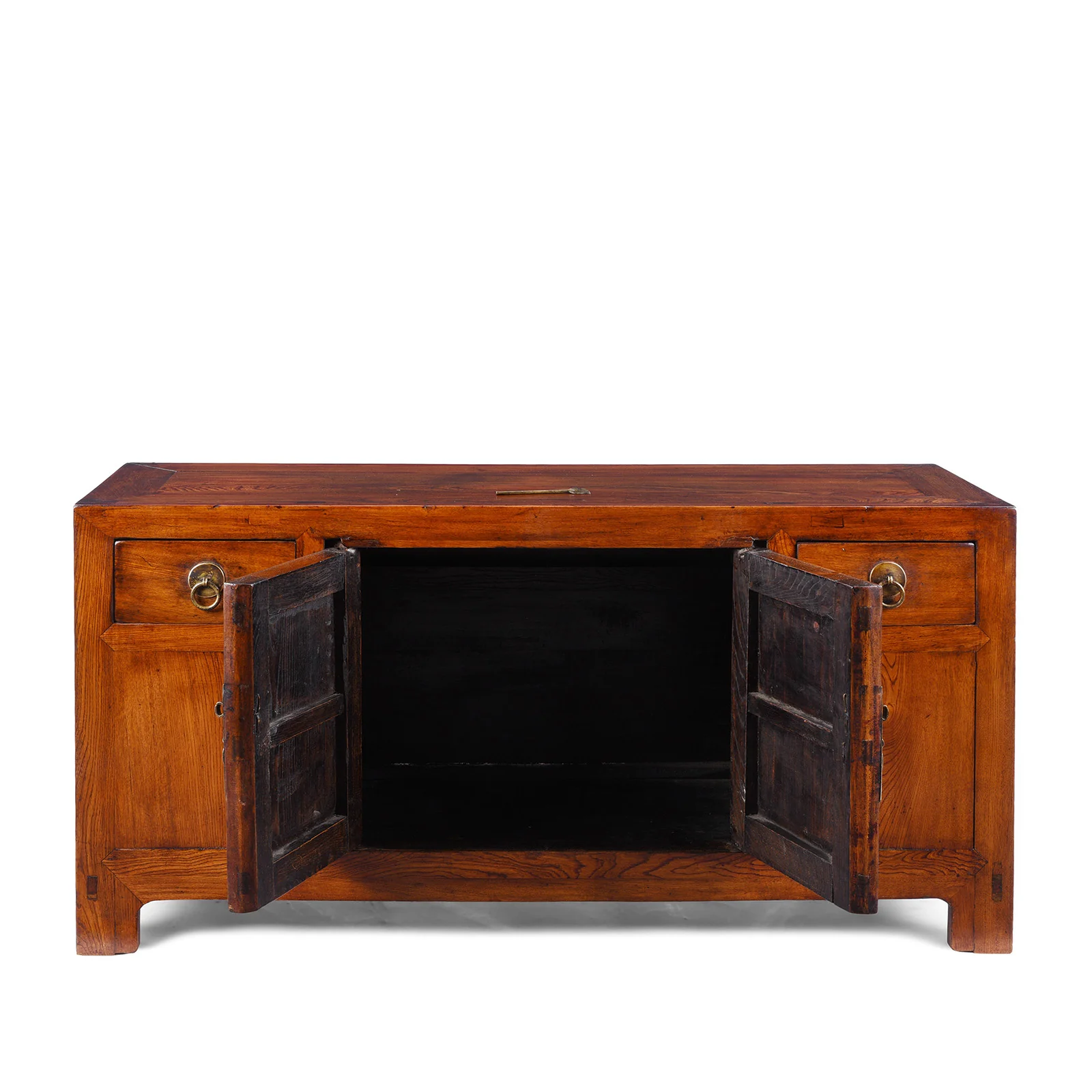 Elm Shandong Kang Cabinet - 19th Century - Image 5