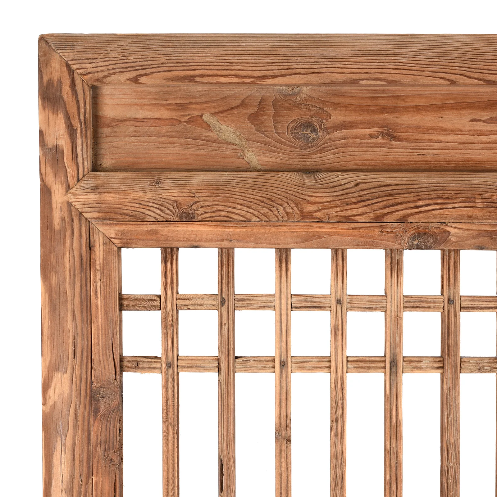 Bleached Chinese Lattice Screen From Shanxi - 19th Century - Image 2