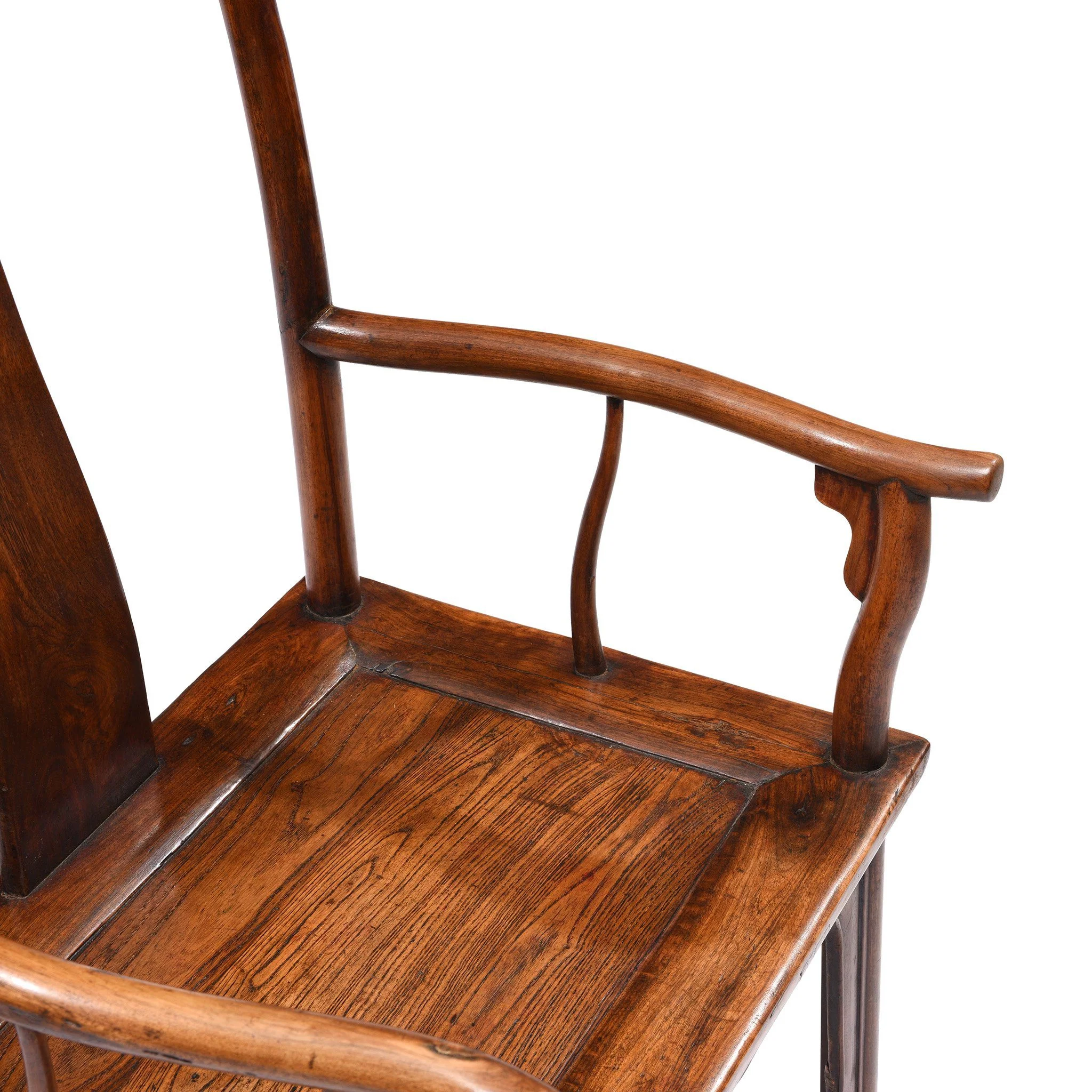 Walnut Chinese Officials Hat Chair From Shanxi - 19thC - Image 4