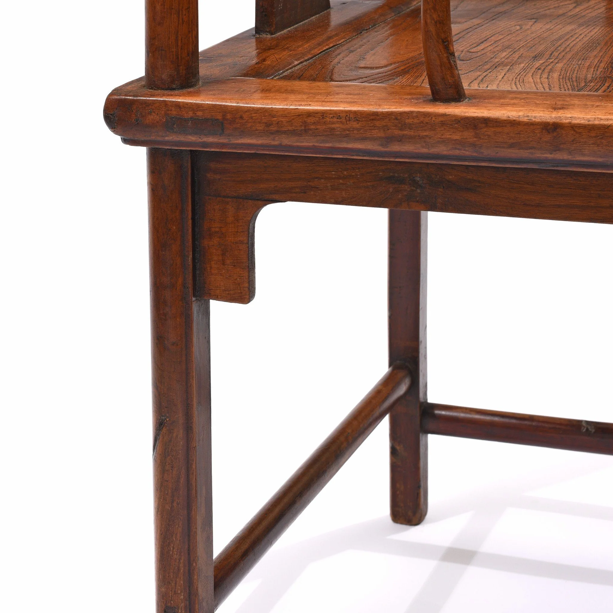 Walnut Chinese Officials Hat Chair From Shanxi - 19thC - Image 9