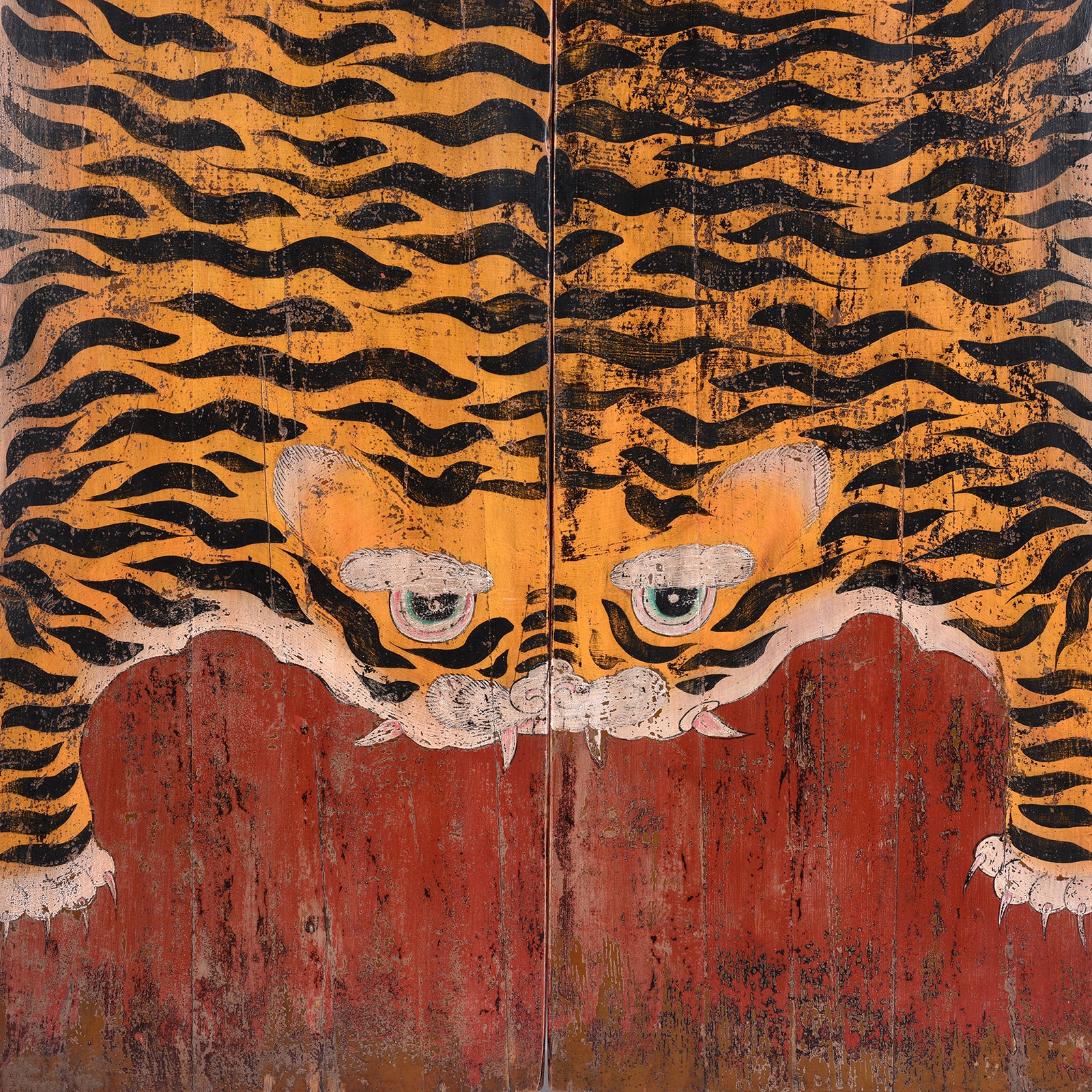Painted Tiger Doors From Qinghai - Image 2