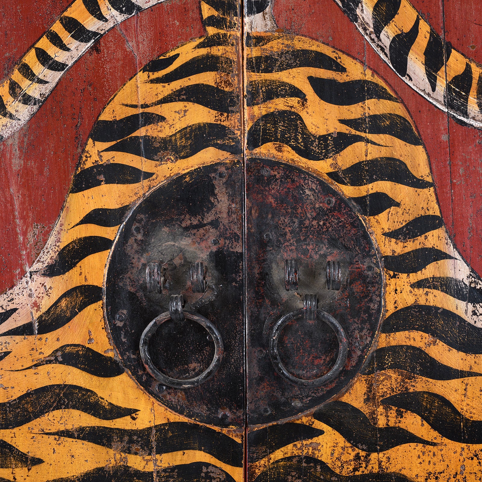 Painted Tiger Doors From Qinghai - Image 5
