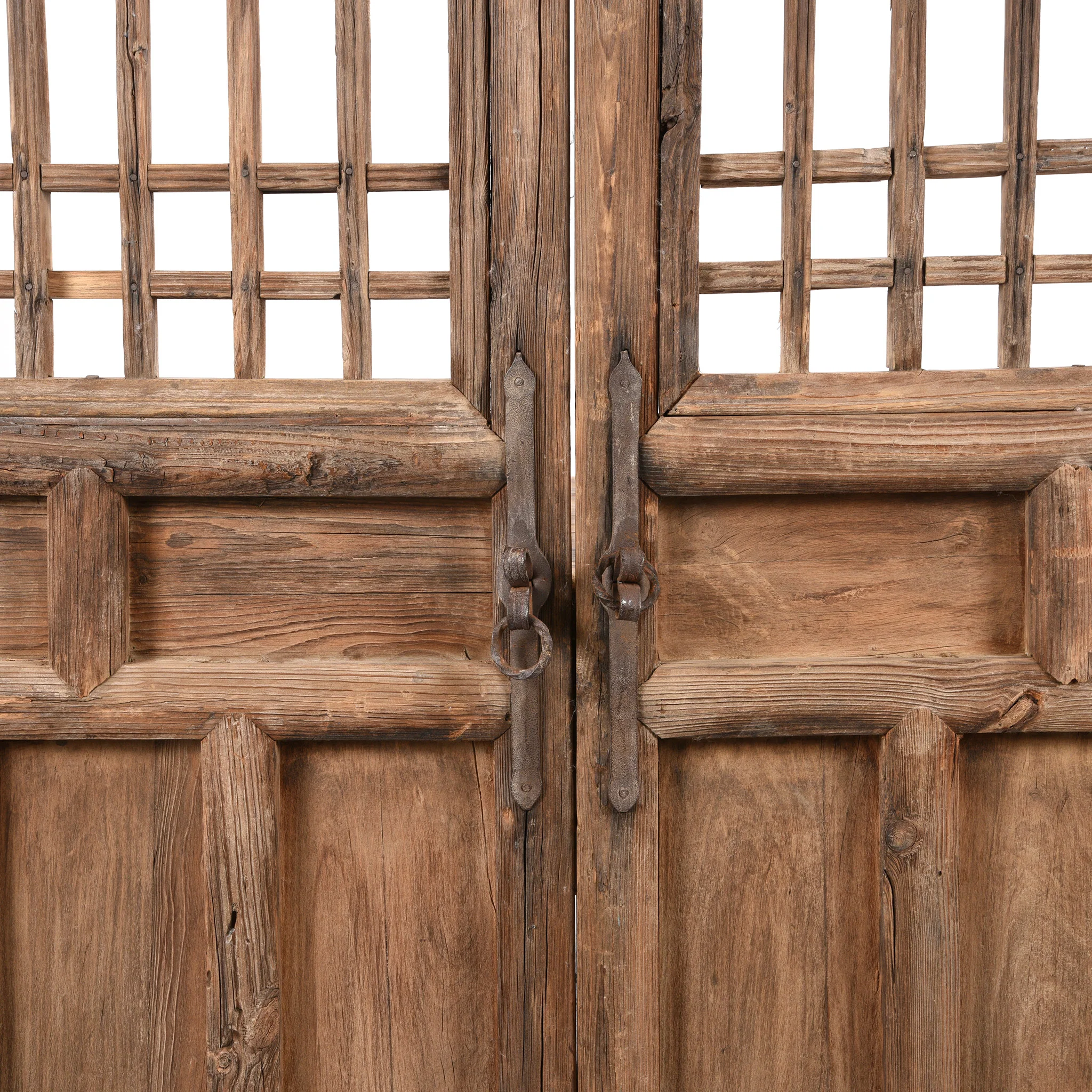 Chinese Pine Door Screen Panels - 19thC - Image 2
