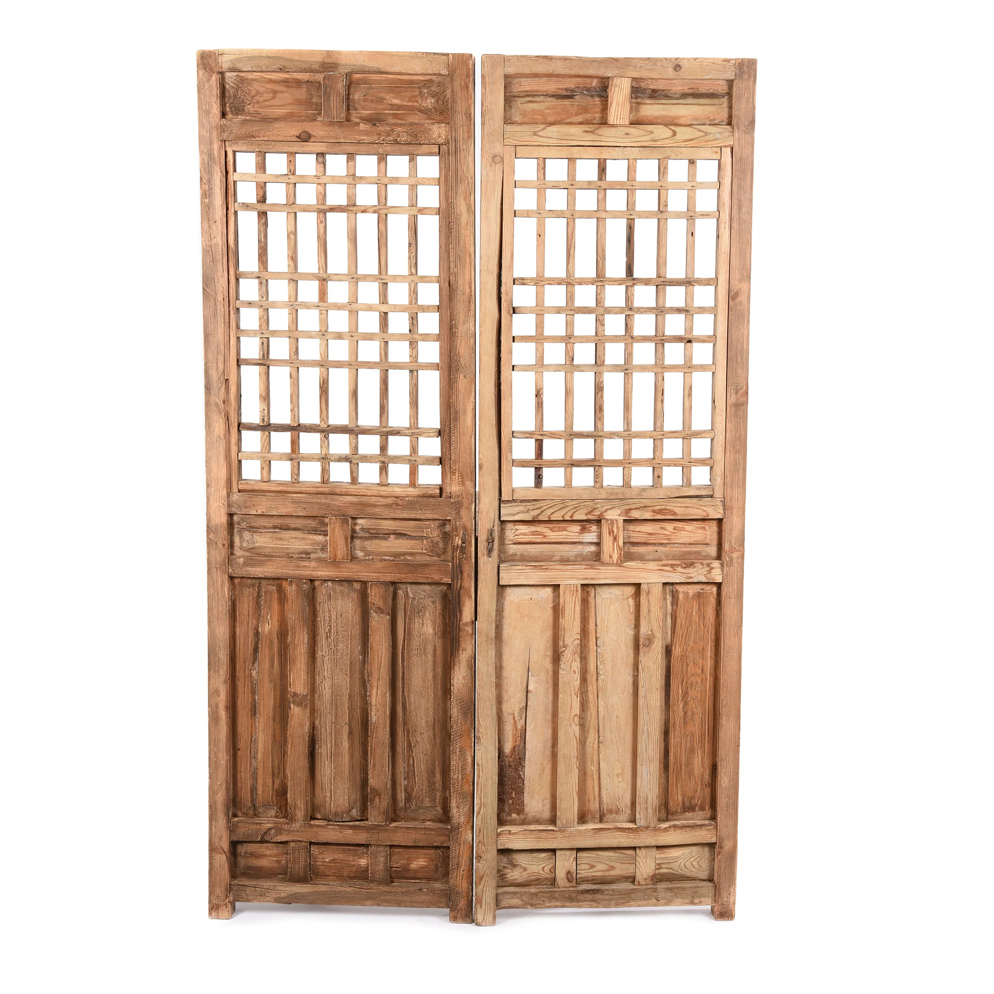 Chinese Pine Door Screen Panels - 19thC - Image 6