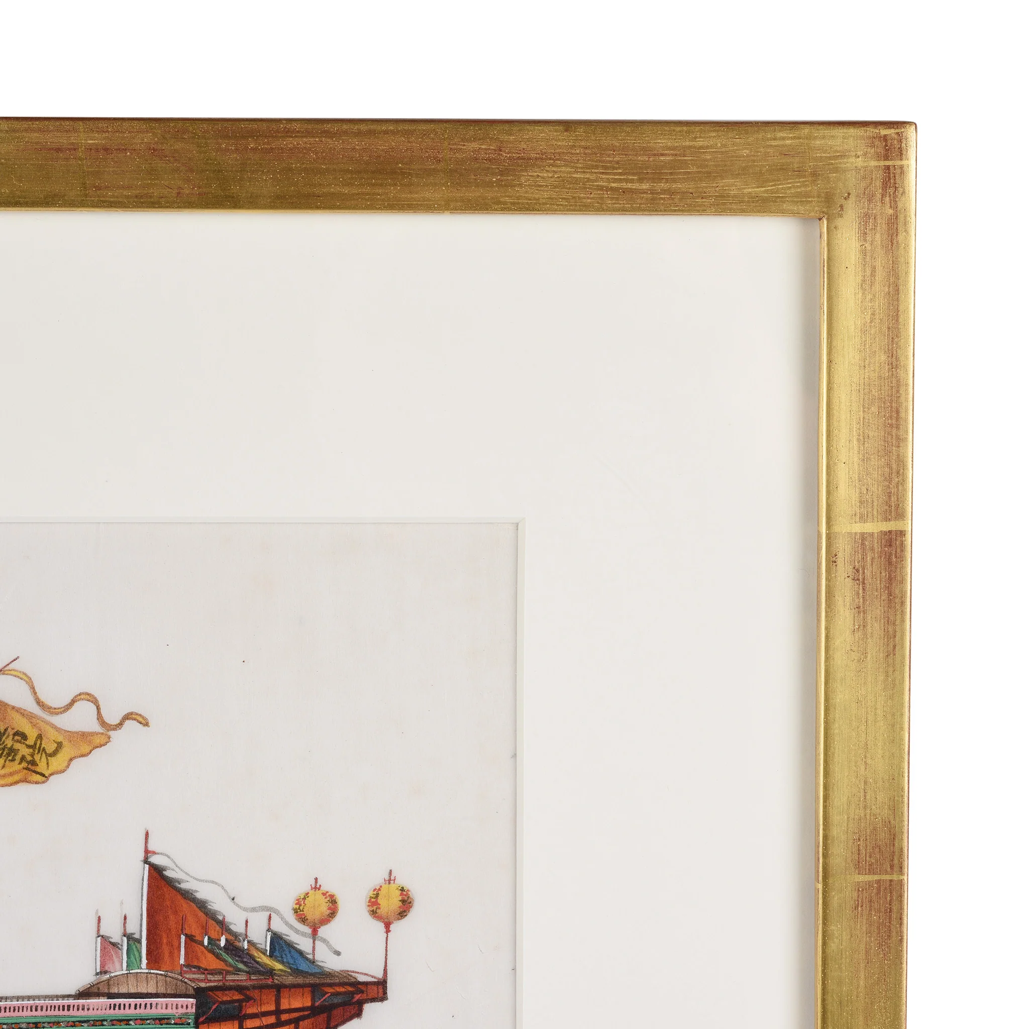 Framed Chinese Pith Painting of a Flower Boat - Late 19thC - Image 4
