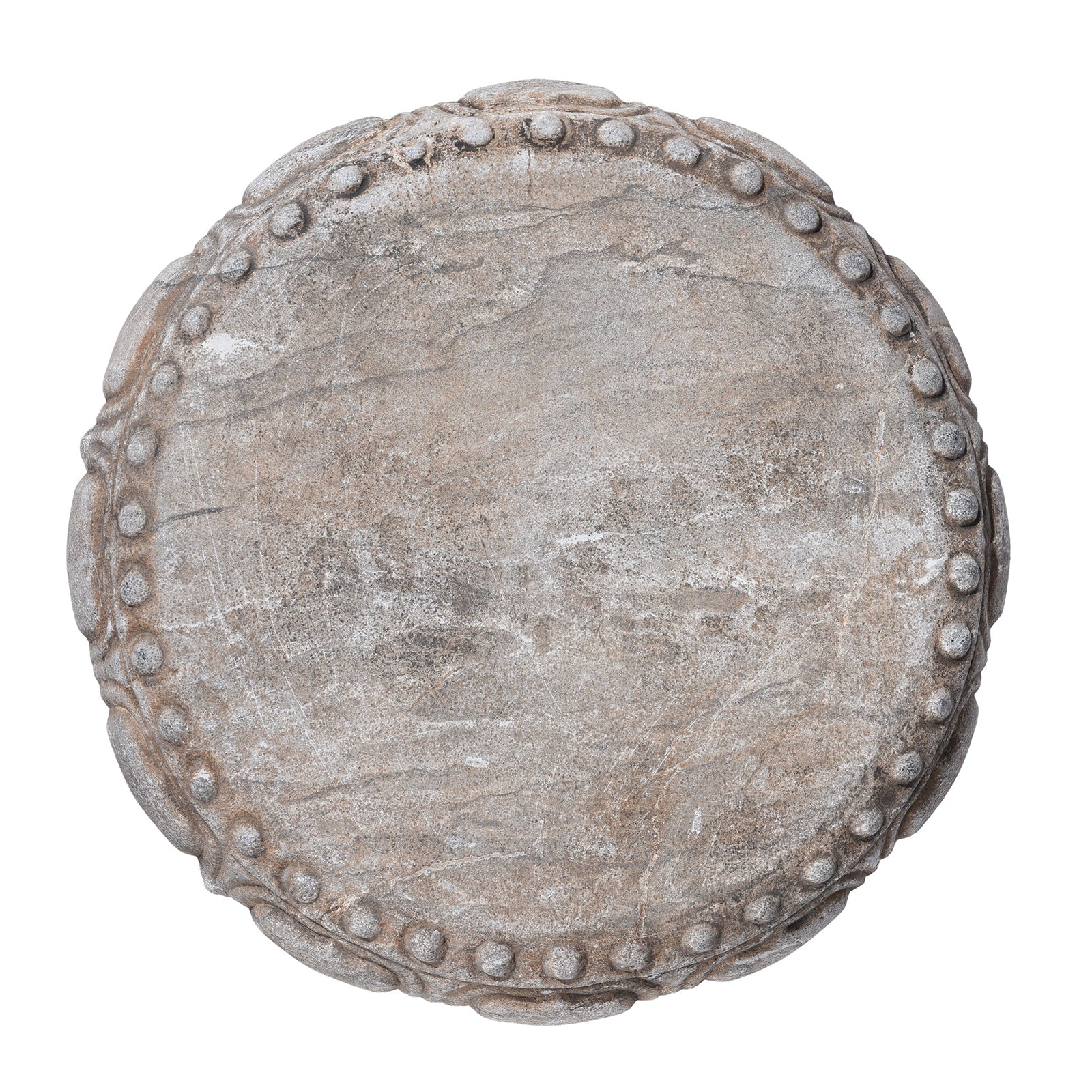 Hand-Carved Stone Chinese Plant Stand with Animal Reliefs - Image 7
