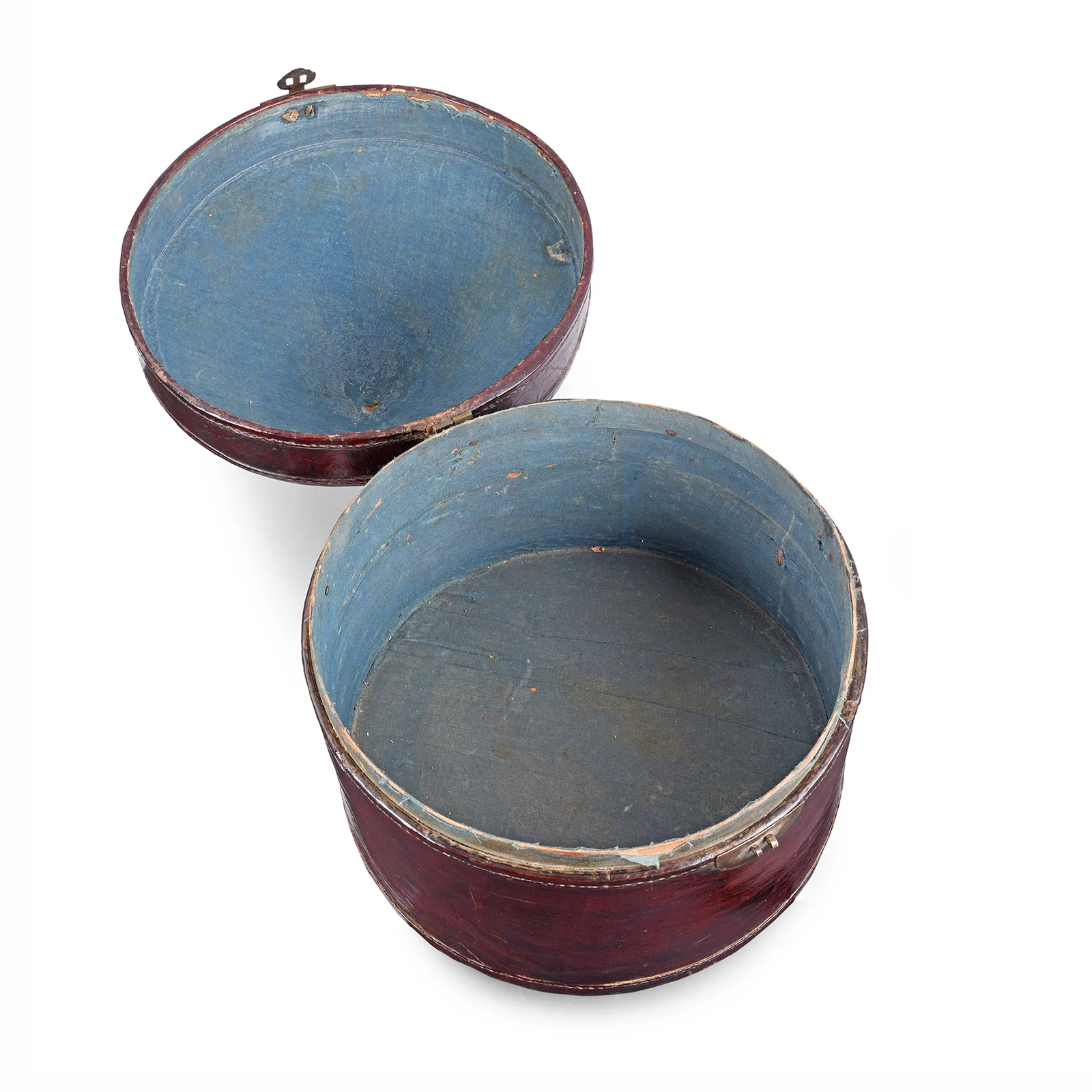 Pointed Leather Hat Box From Shanghai - 19th Century - Image 5