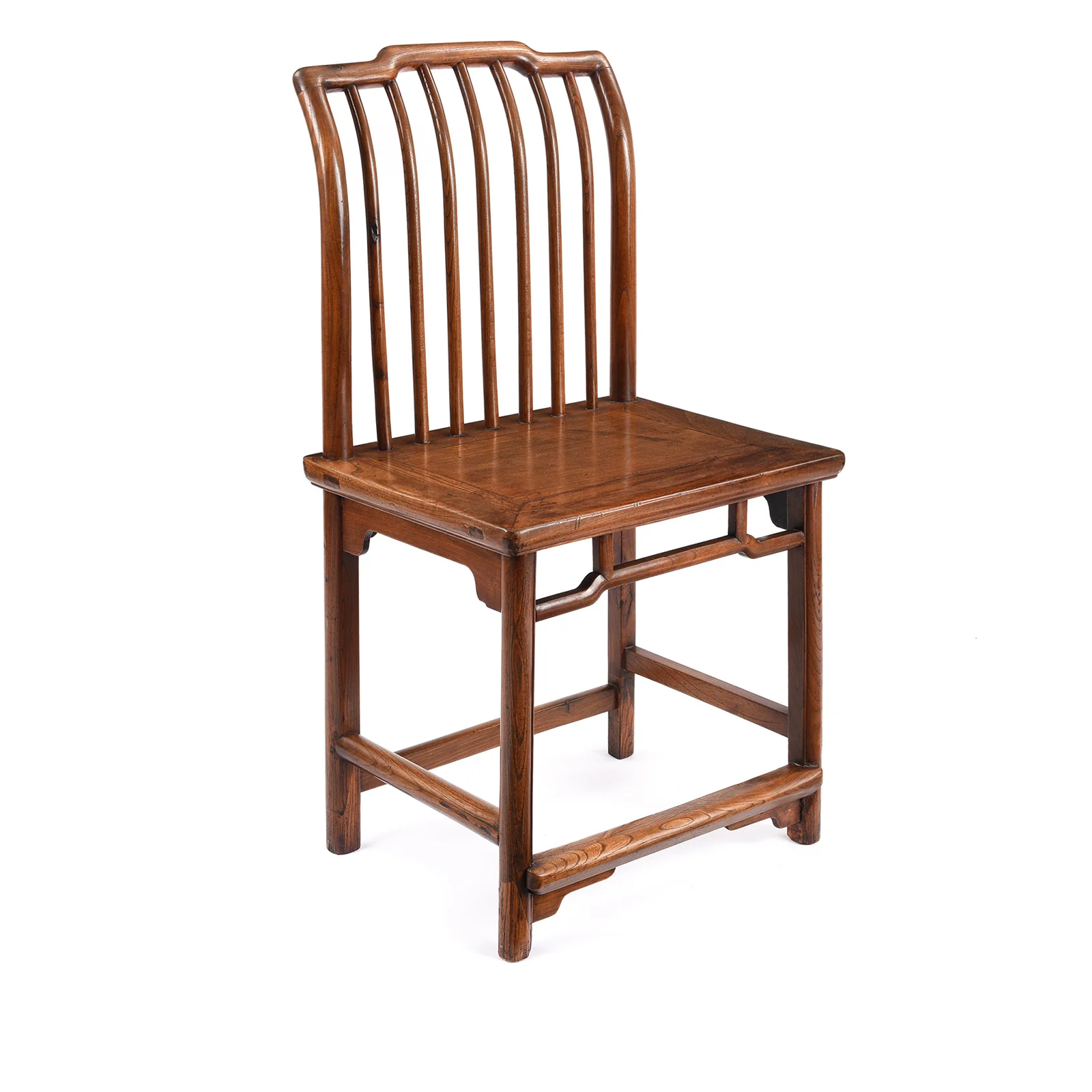 Chinese Red Elm Book Chair - 19th Century - Image 3