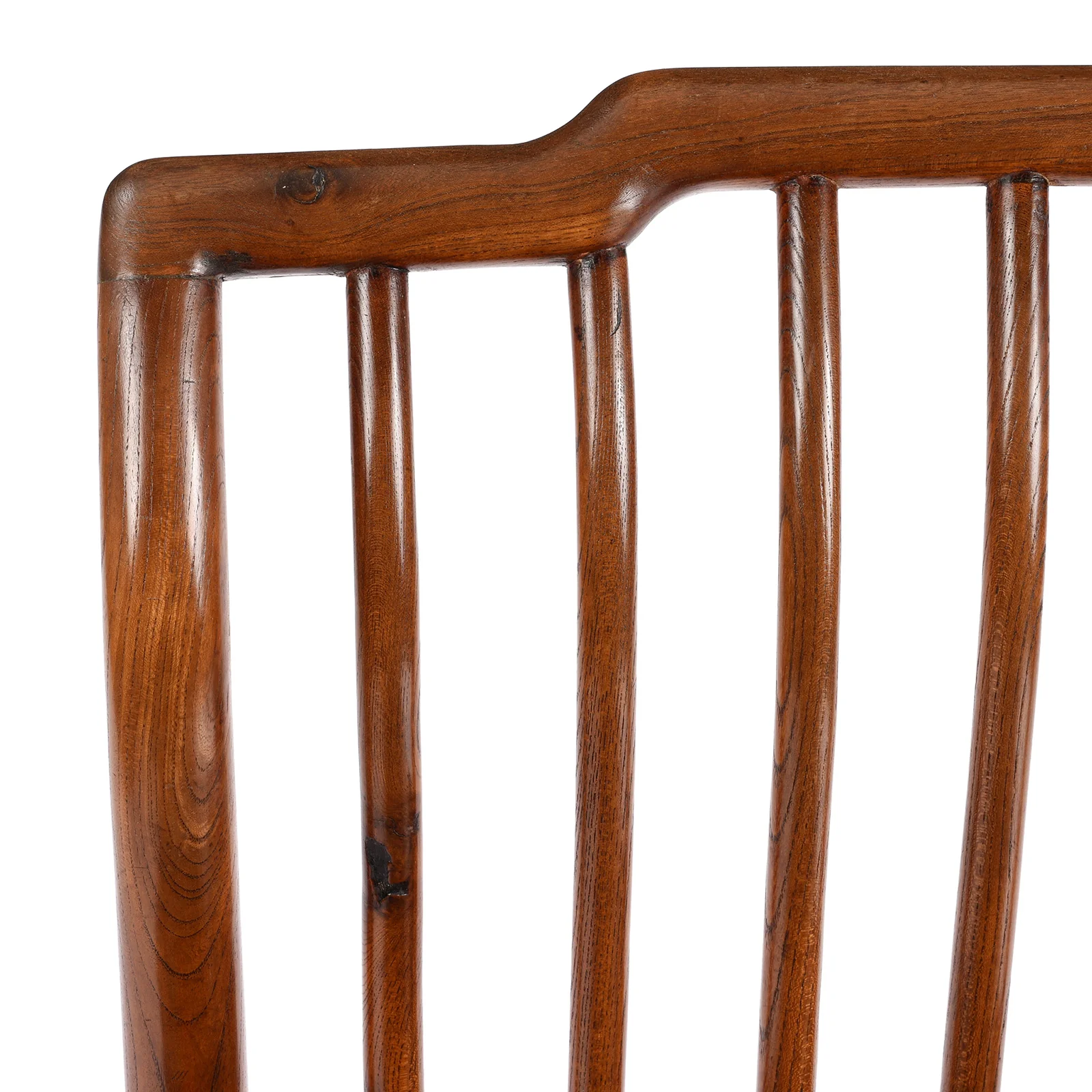 Chinese Red Elm Book Chair - 19th Century - Image 4