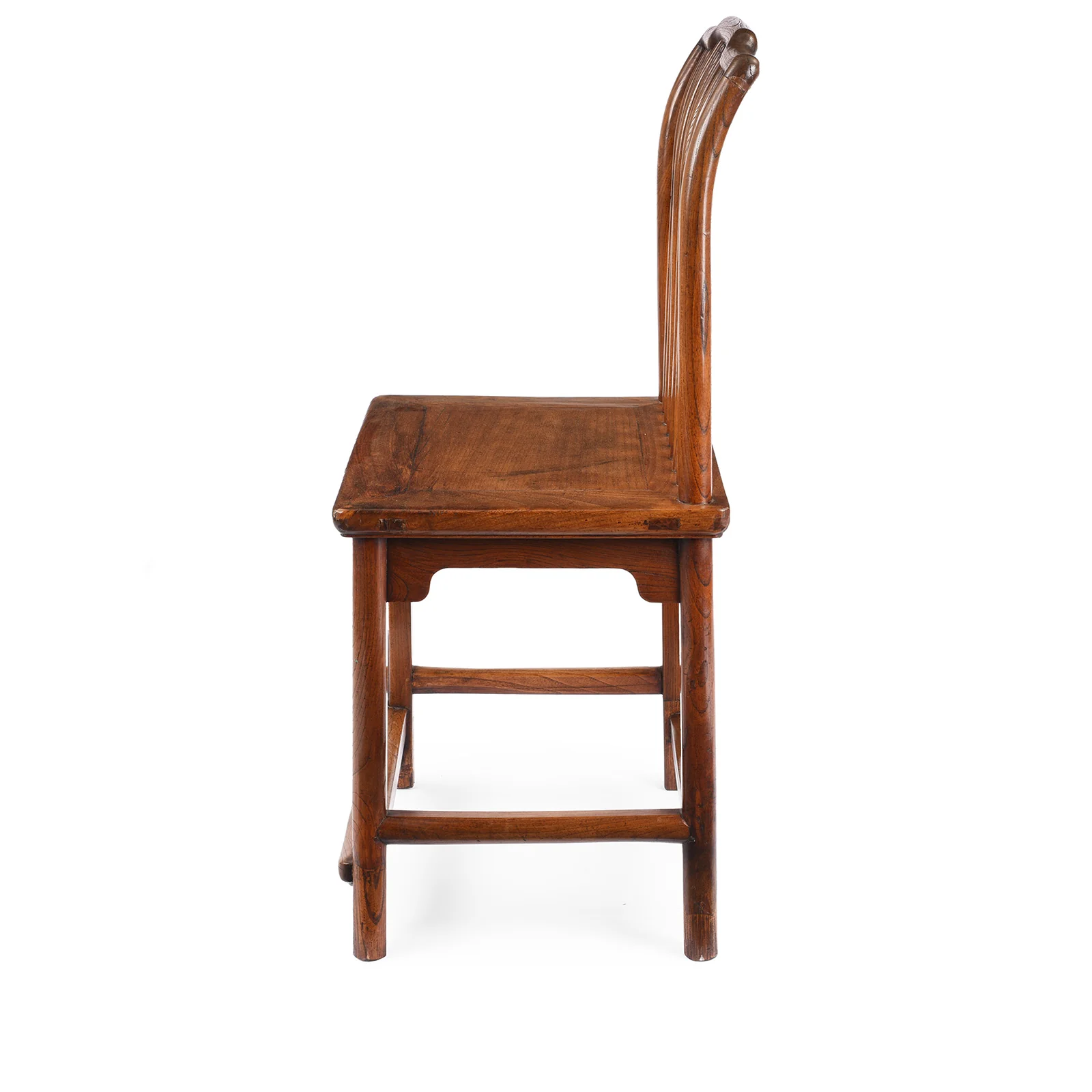 Chinese Red Elm Book Chair - 19th Century - Image 5