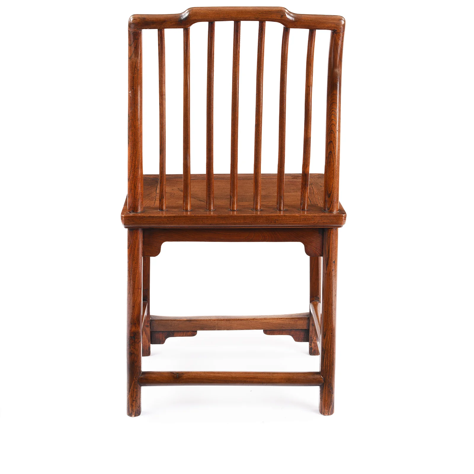 Chinese Red Elm Book Chair - 19th Century - Image 6