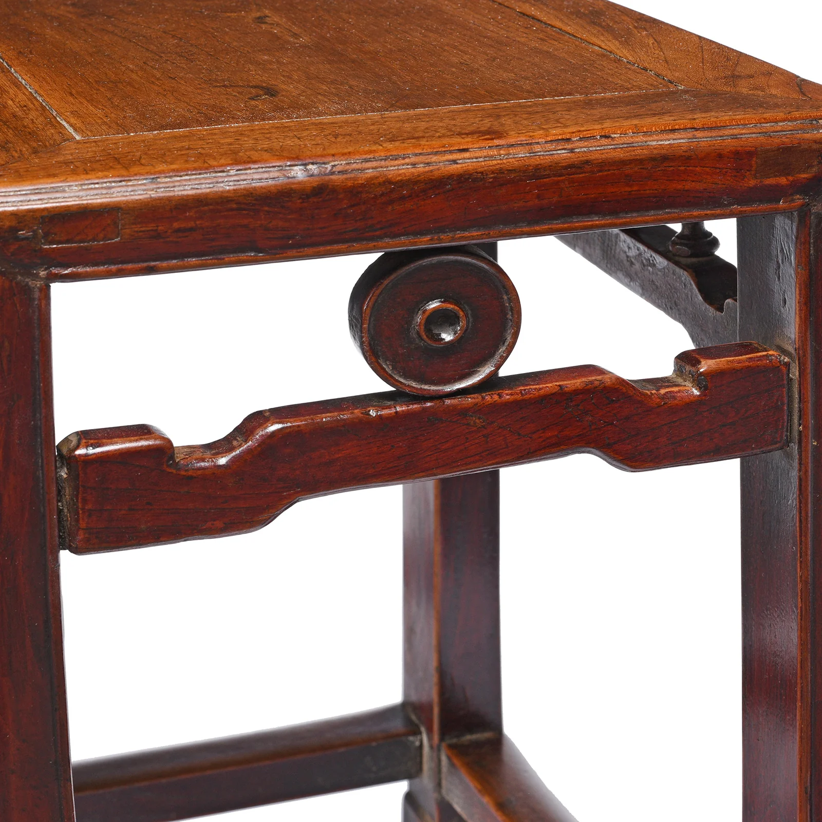 Chinese Red Elm Side Table From Jiangsu Province - 19thC - Image 2