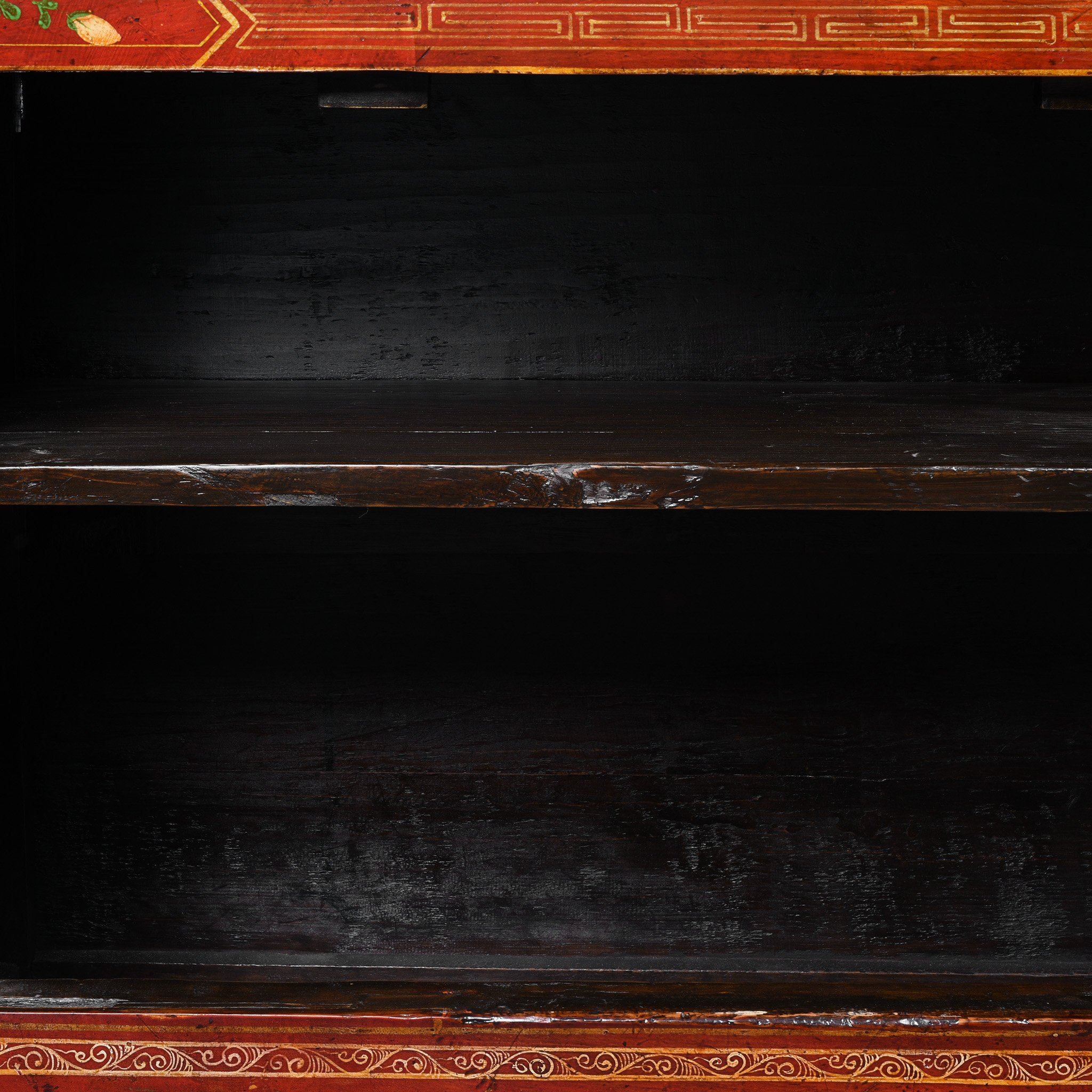 Red Lacquer Chinese Sideboard From Dongbei - Ca 1920 - Image 10