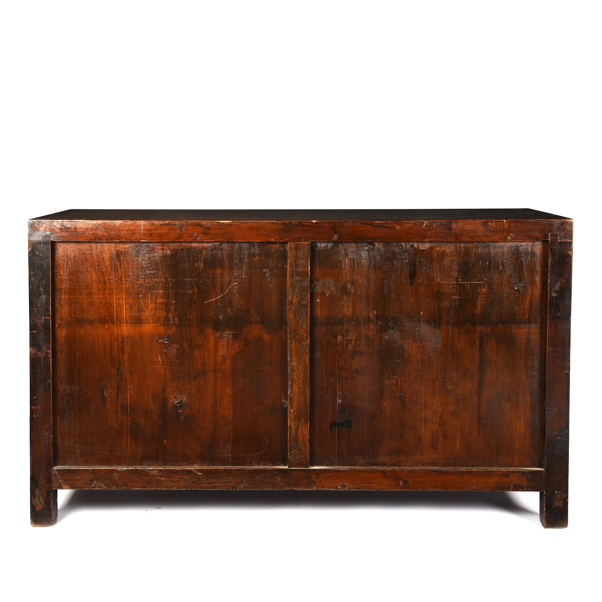 Red Lacquer Chinese Sideboard From Dongbei - Ca 1920 - Image 13