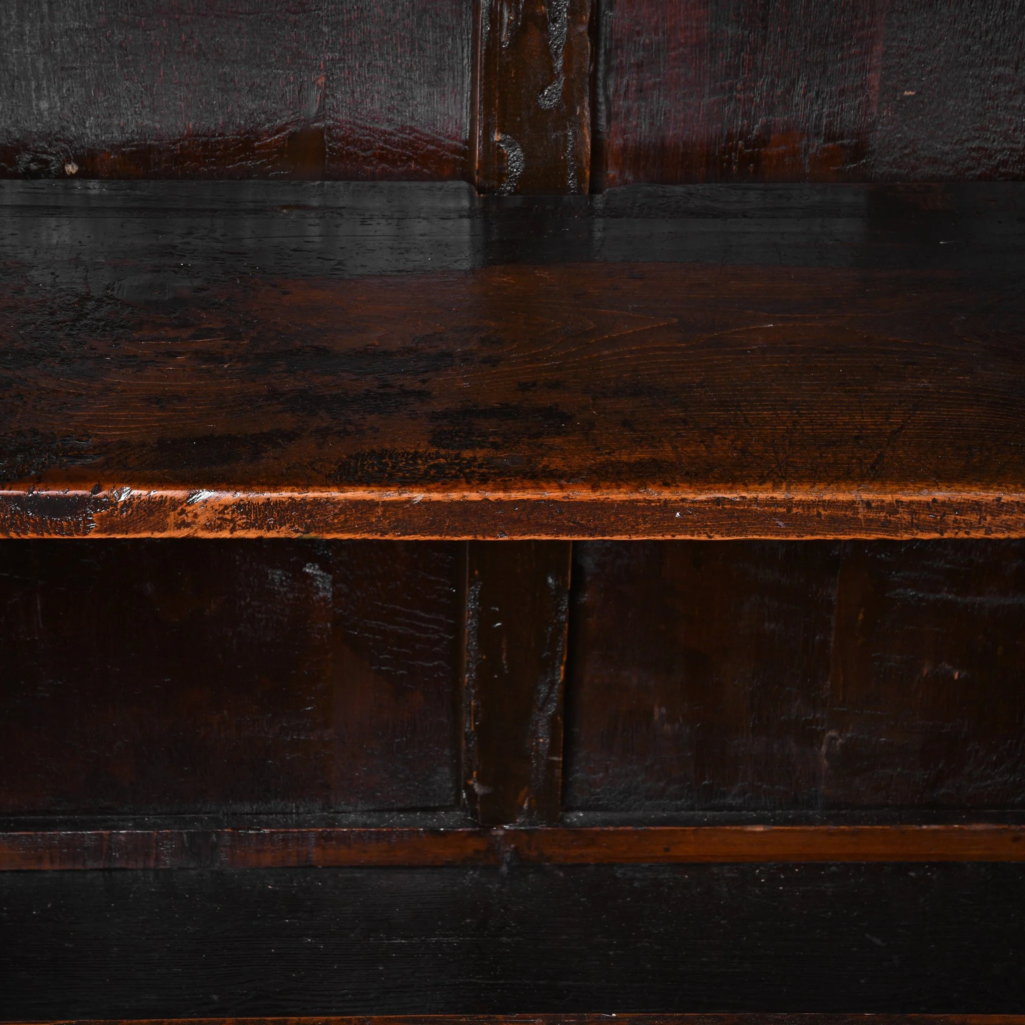 Red Lacquer Chinese Sideboard From Dongbei - Ca 1920 - Image 5
