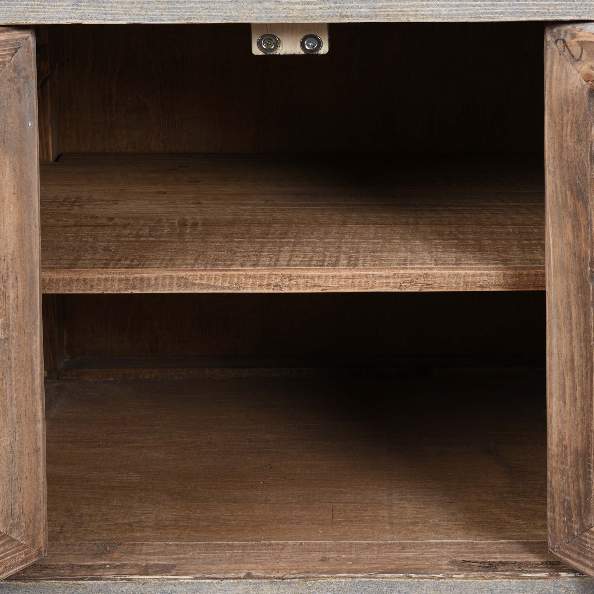 Chinese Side Cabinet Made From Reclaimed Pine - Image 4