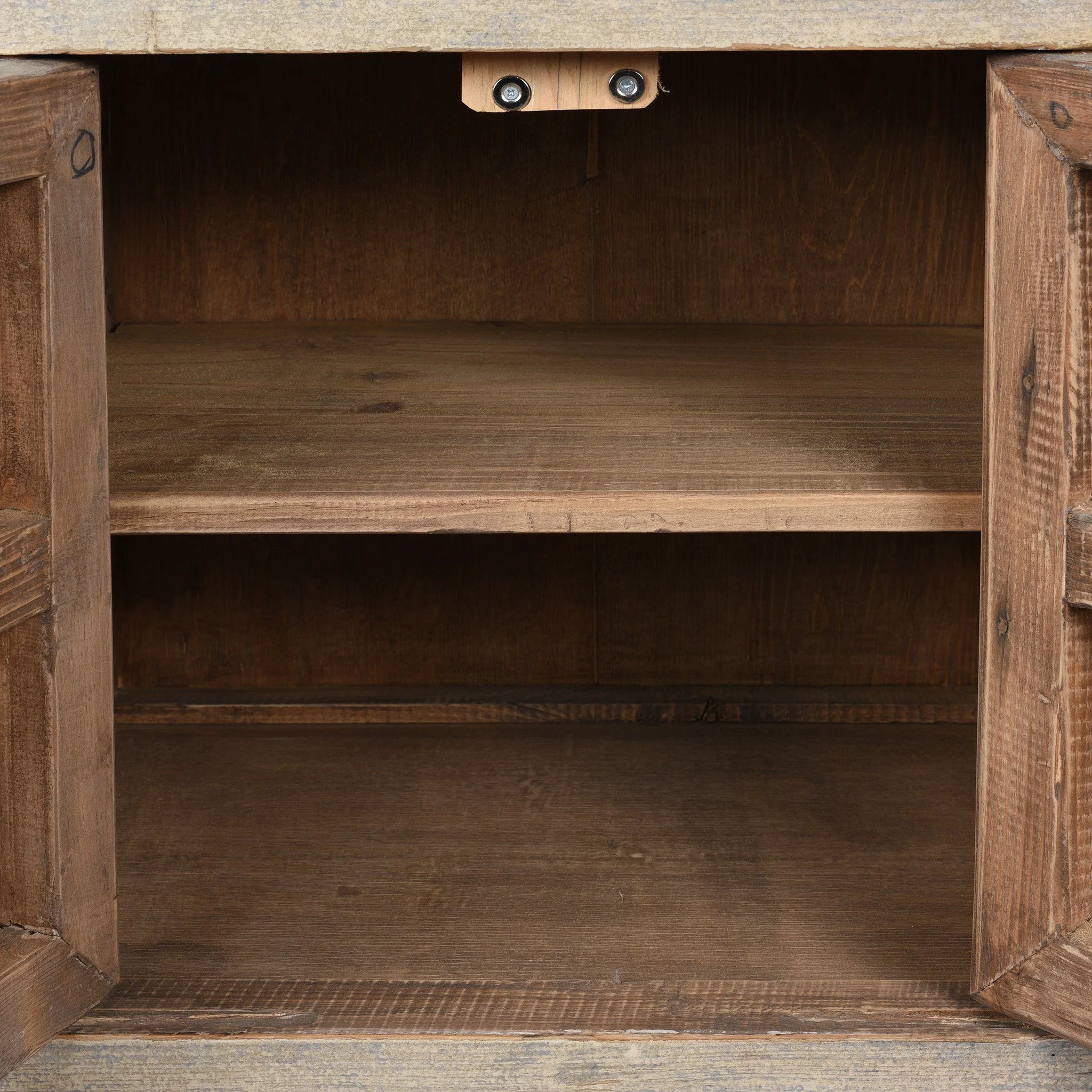 Painted Chinese Side Cabinet Made From Reclaimed Pine - Image 3