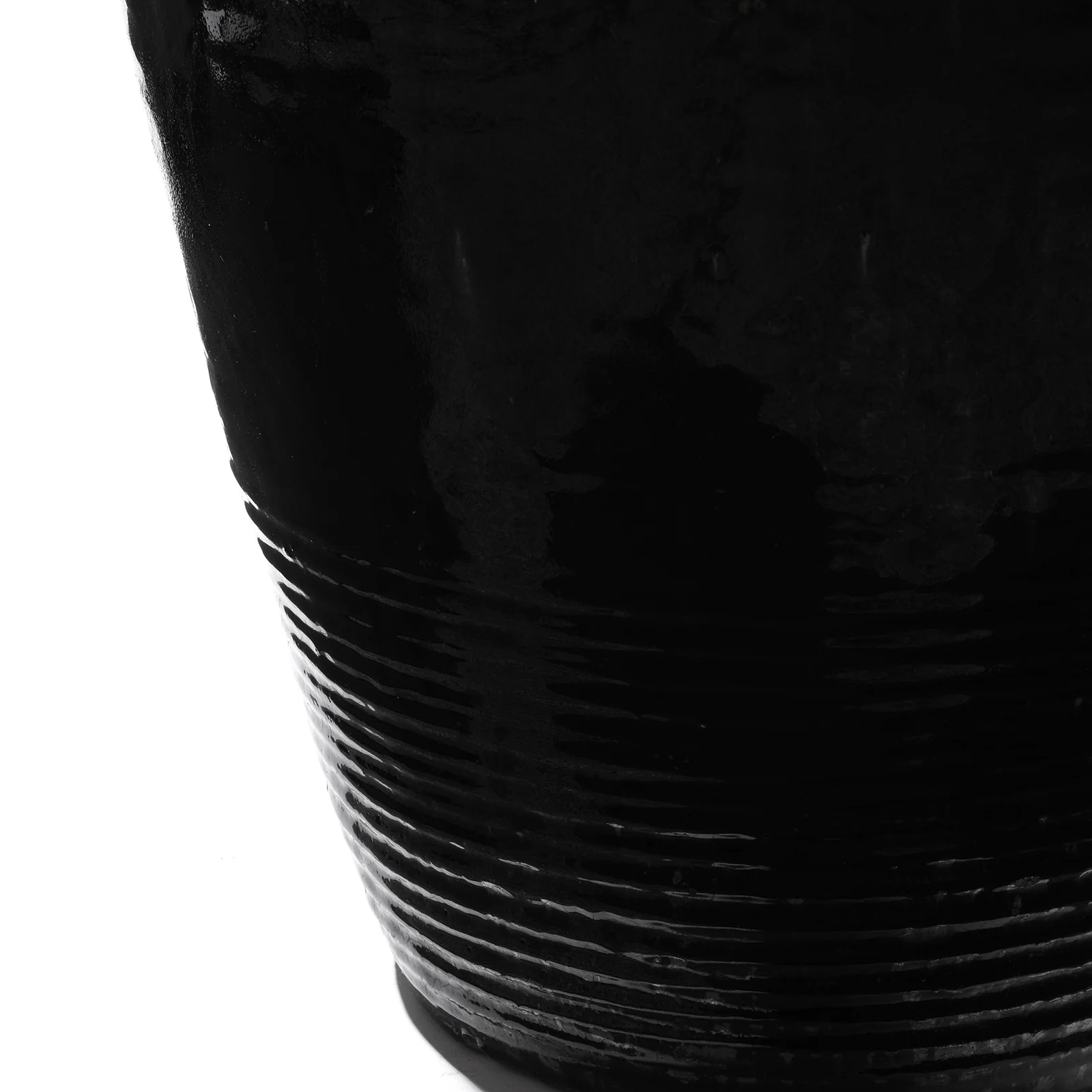 Black Glaze Chinese Storage Jar From Shanxi - 19th Century - Image 5