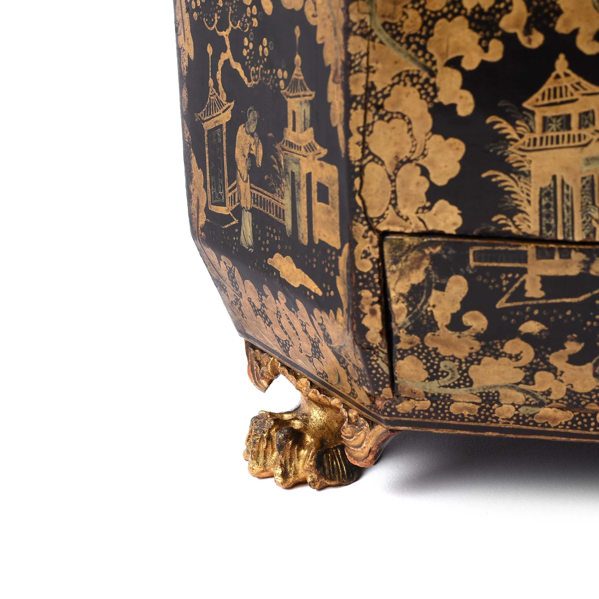 Chinese Export Lacquer Sewing Box - Qing Dynasty Early 19thC - Image 10