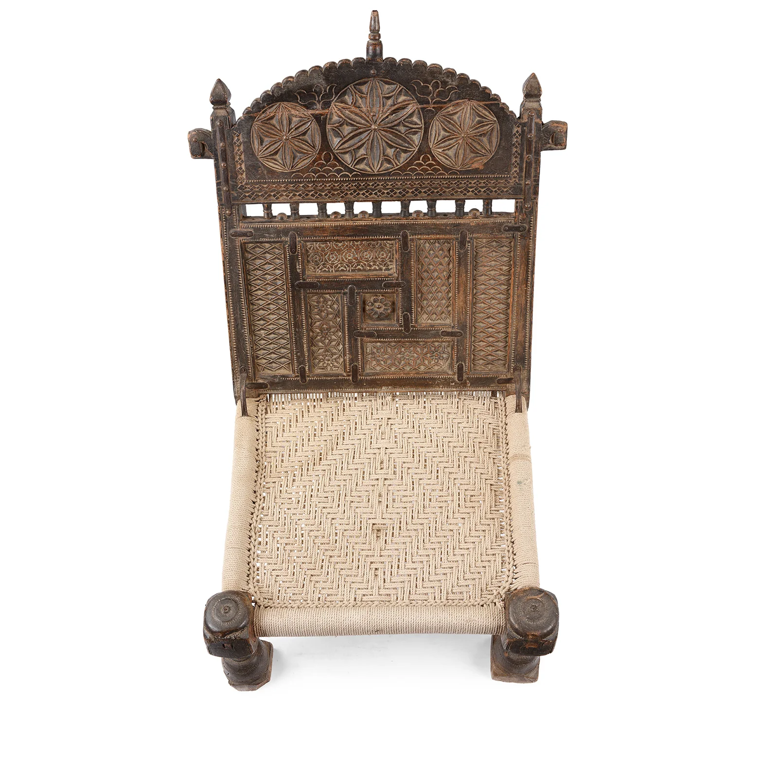 Indian Pidha Dowry Chair From Shekhawati - 19th Century - Image 7