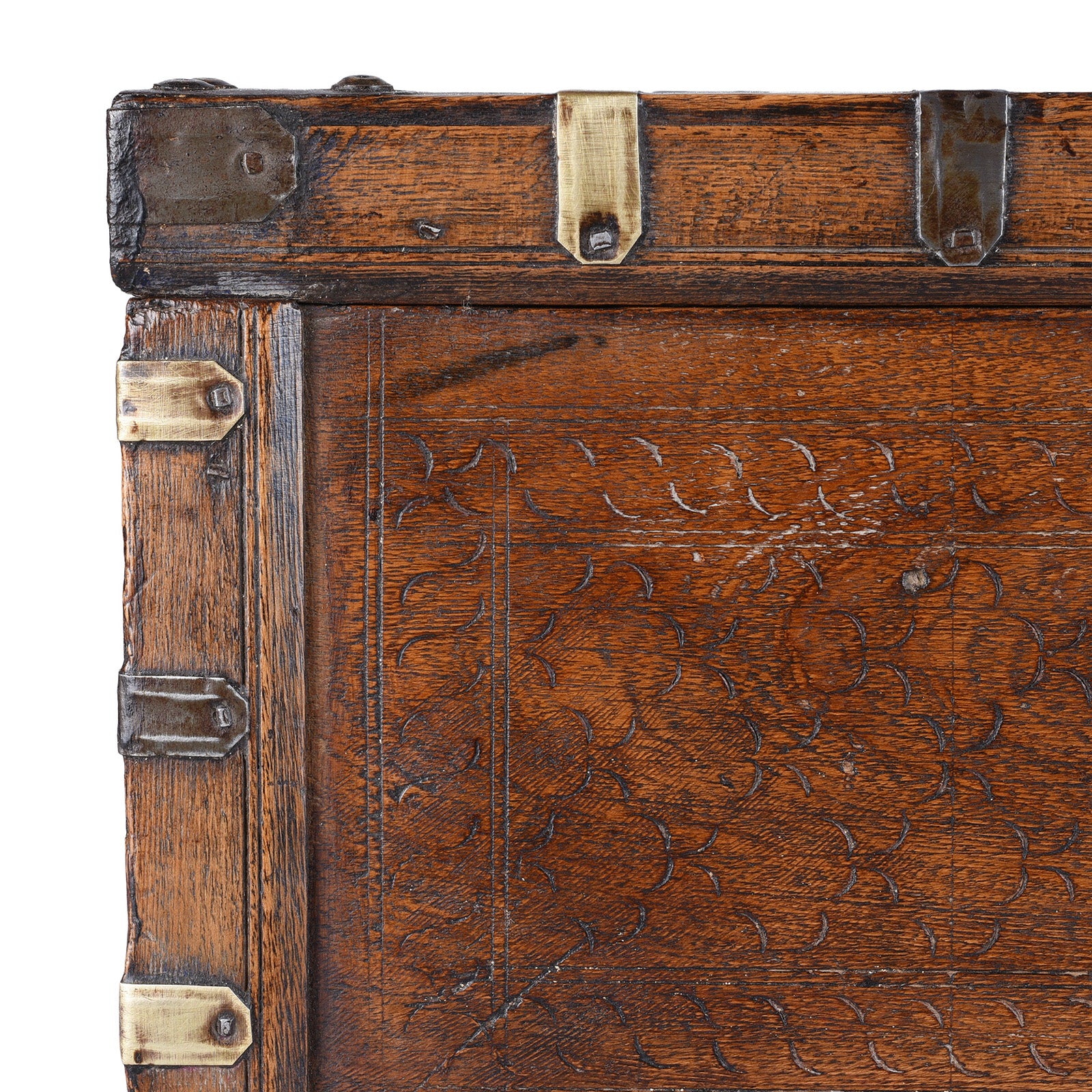 Chip Carved Merchants Box From Rajasthan - 19thC - Image 3
