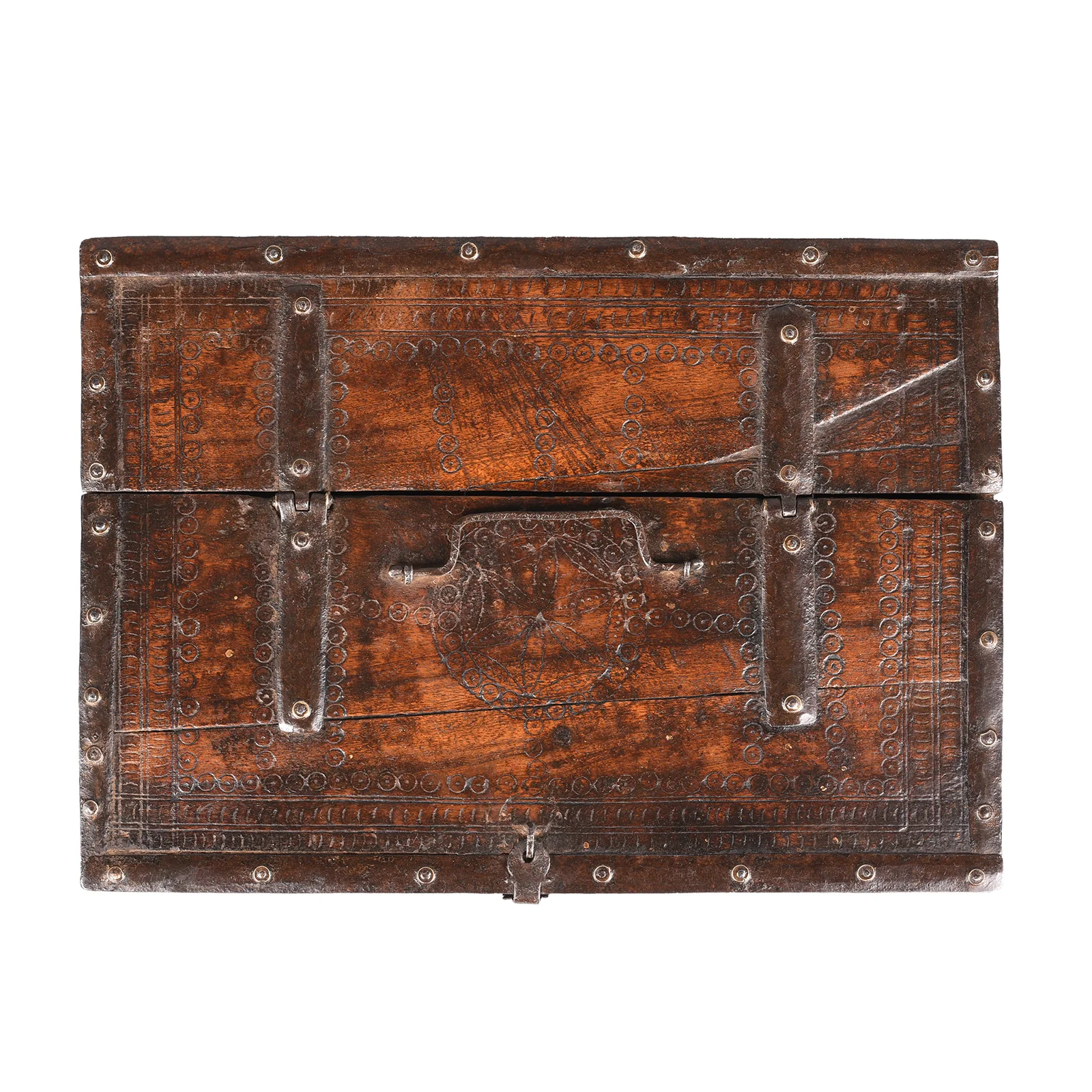 Chip Carved Merchants Box From Bikaner - 19th Century - Image 3