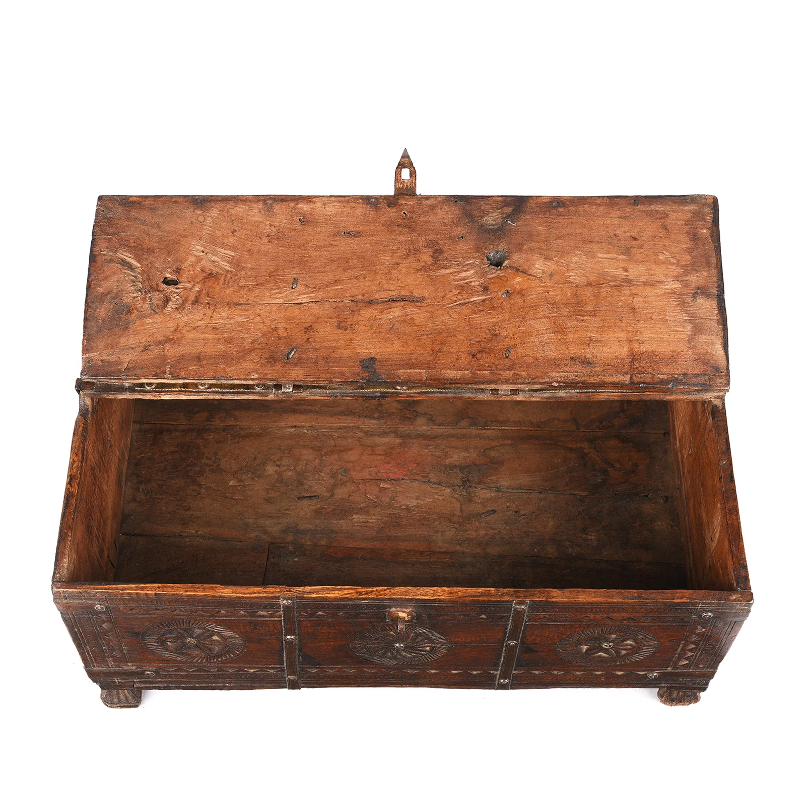 Chip Carved Merchants Box From Rajasthan - 19th Century - Image 4