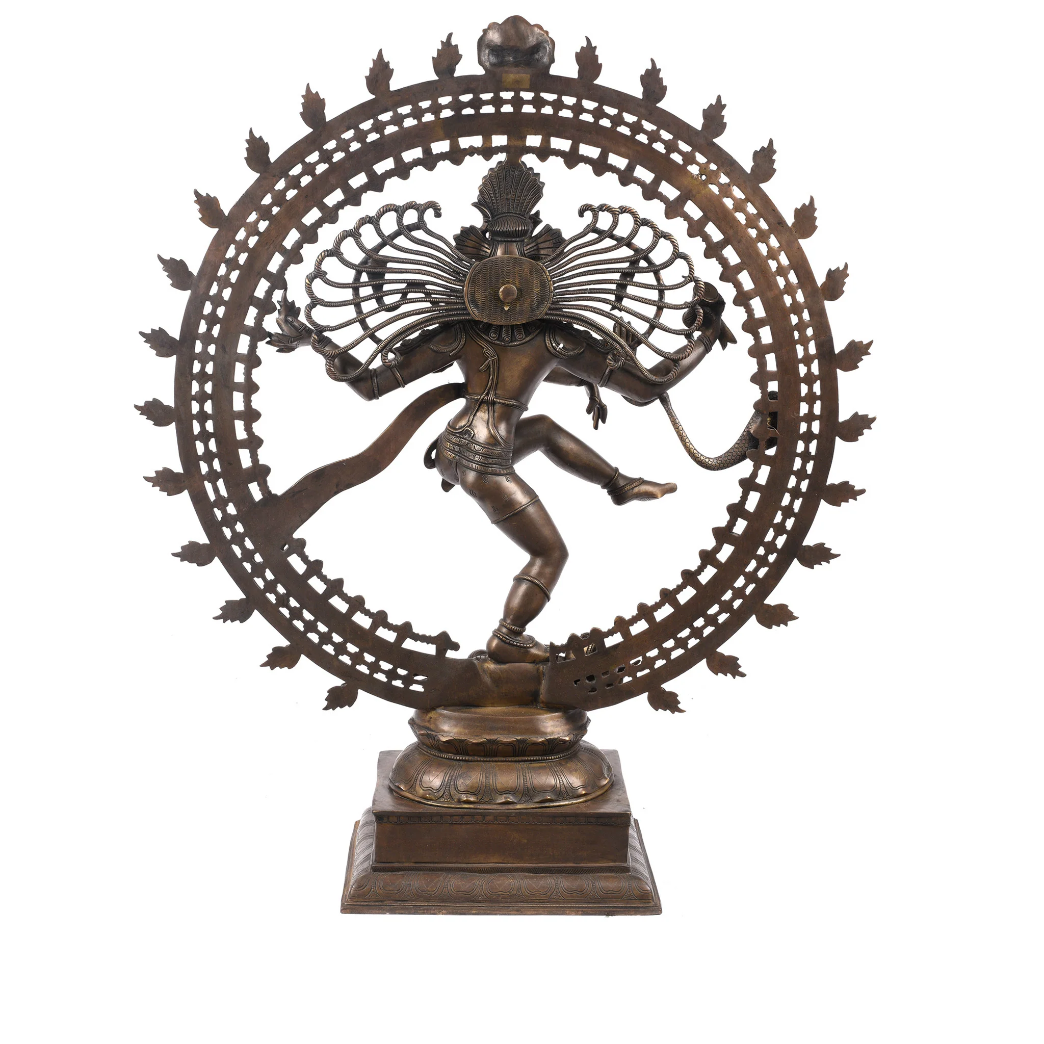 Chola Style Brass Shiva Nataraja From South India - Image 10