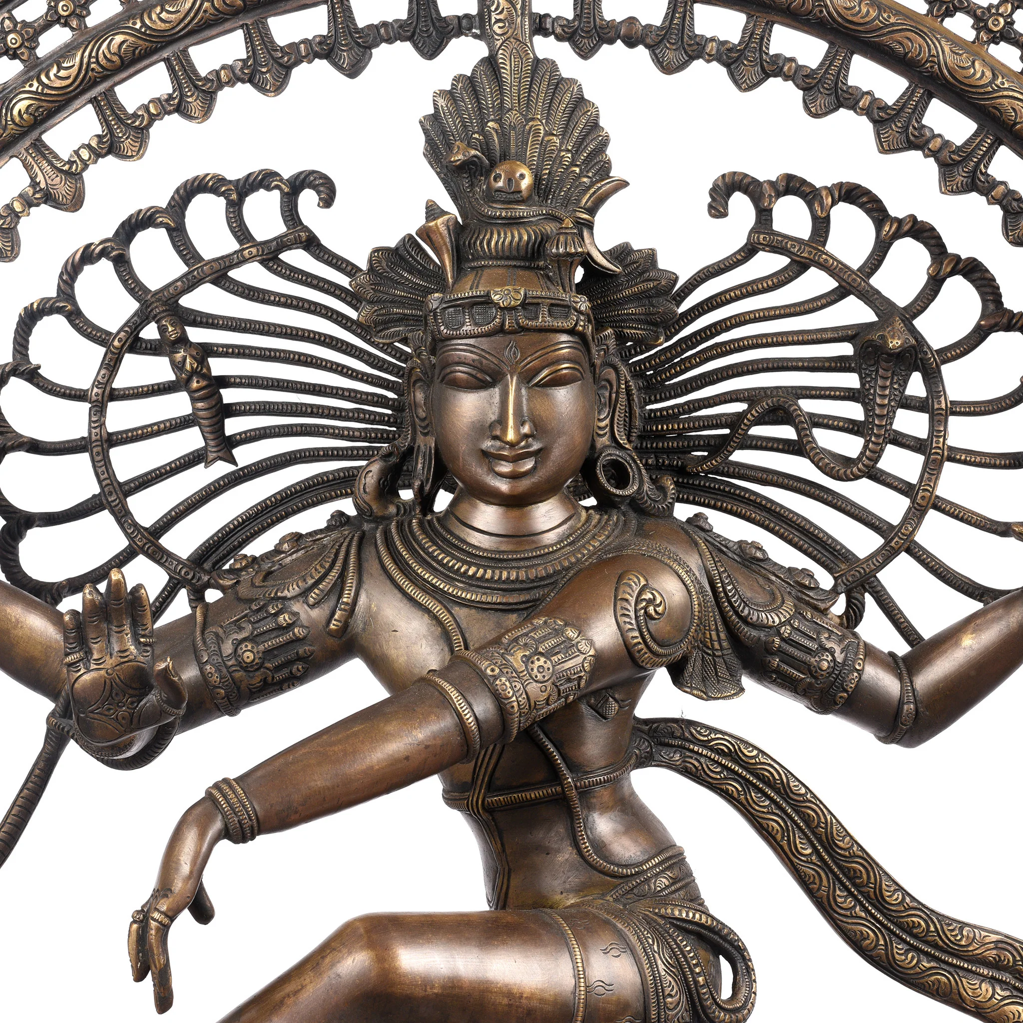 Chola Style Brass Shiva Nataraja From South India - Image 5