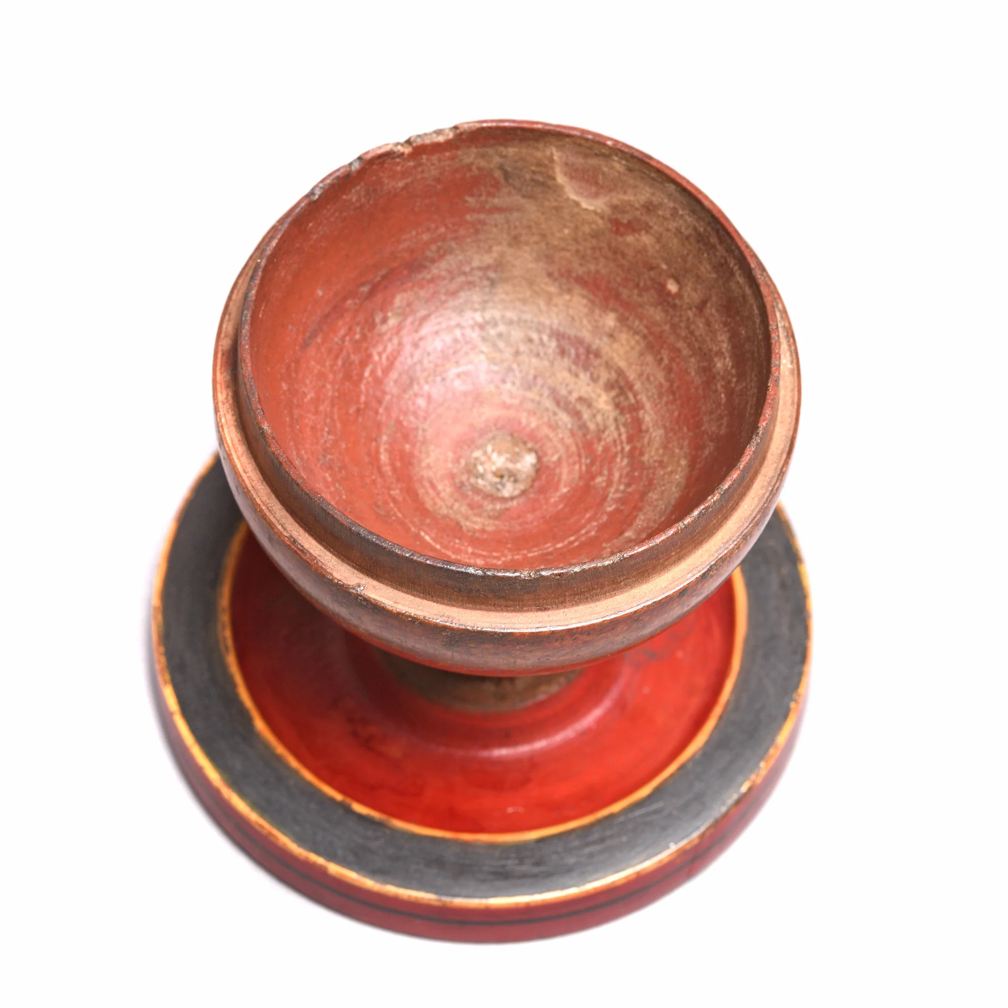 Spotted Lacquer Pot From Rajasthan - 19thC - Image 3