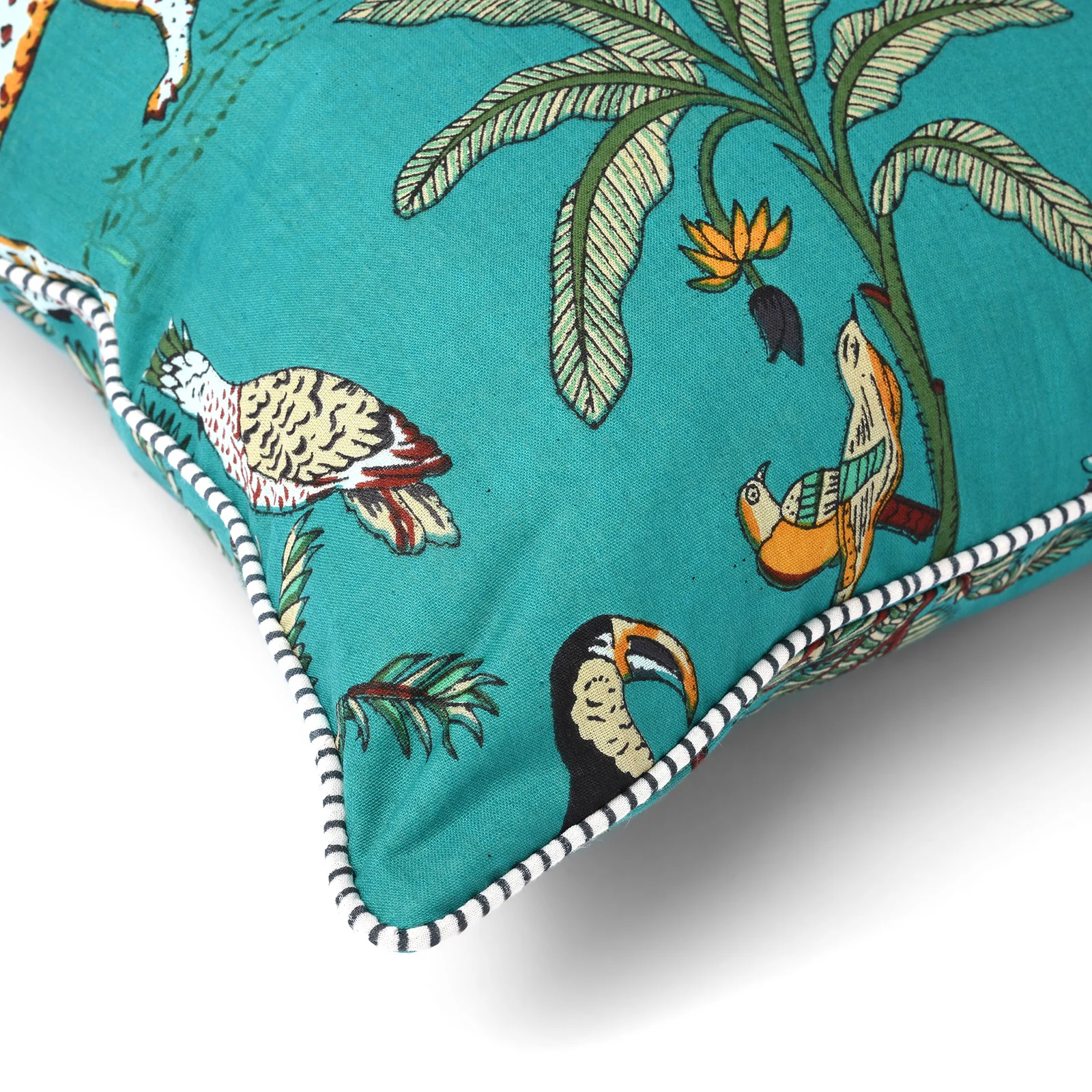 Jungle Animal Print Cushion with Pad - Various Colours - Image 15
