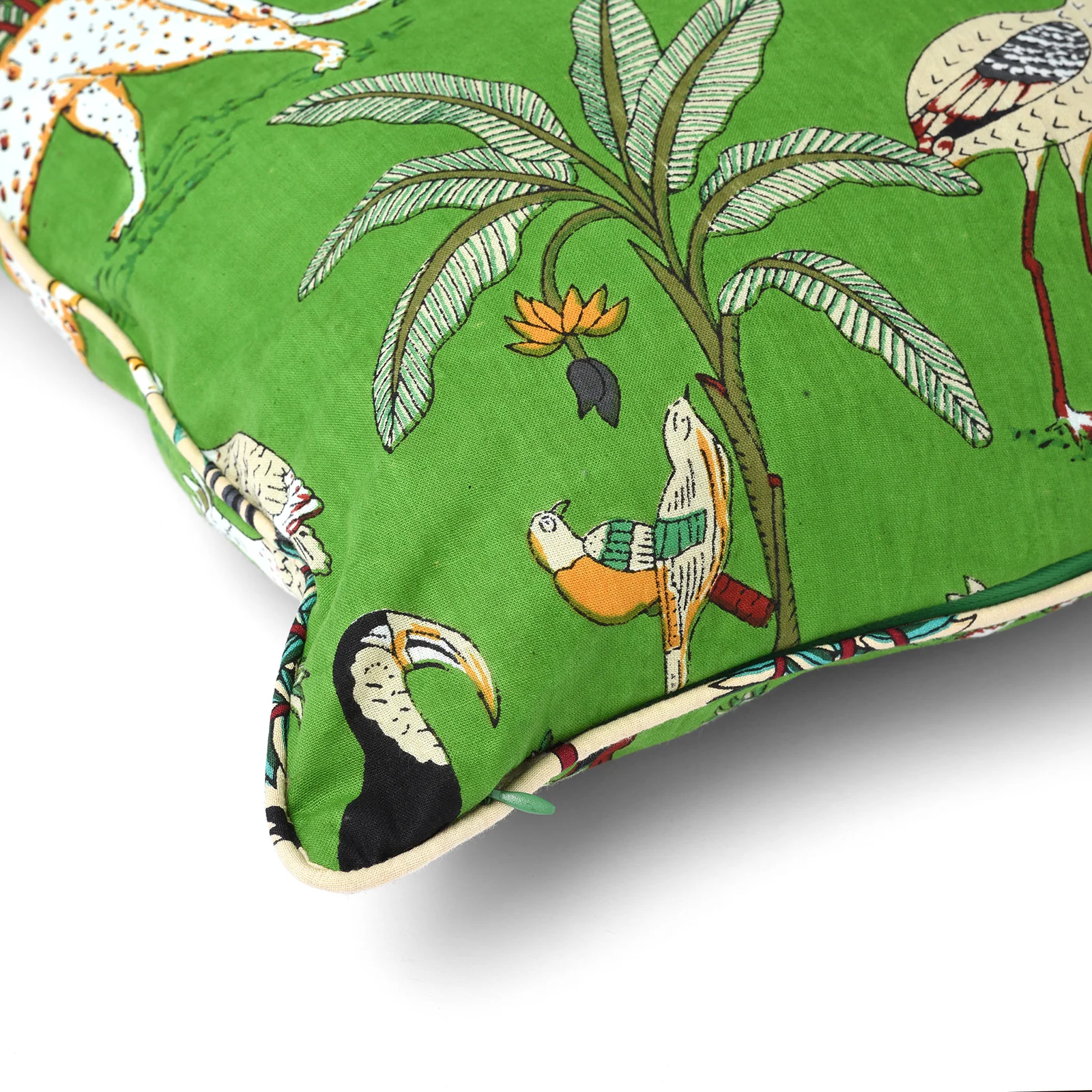 Jungle Animal Print Cushion with Pad - Various Colours - Image 3