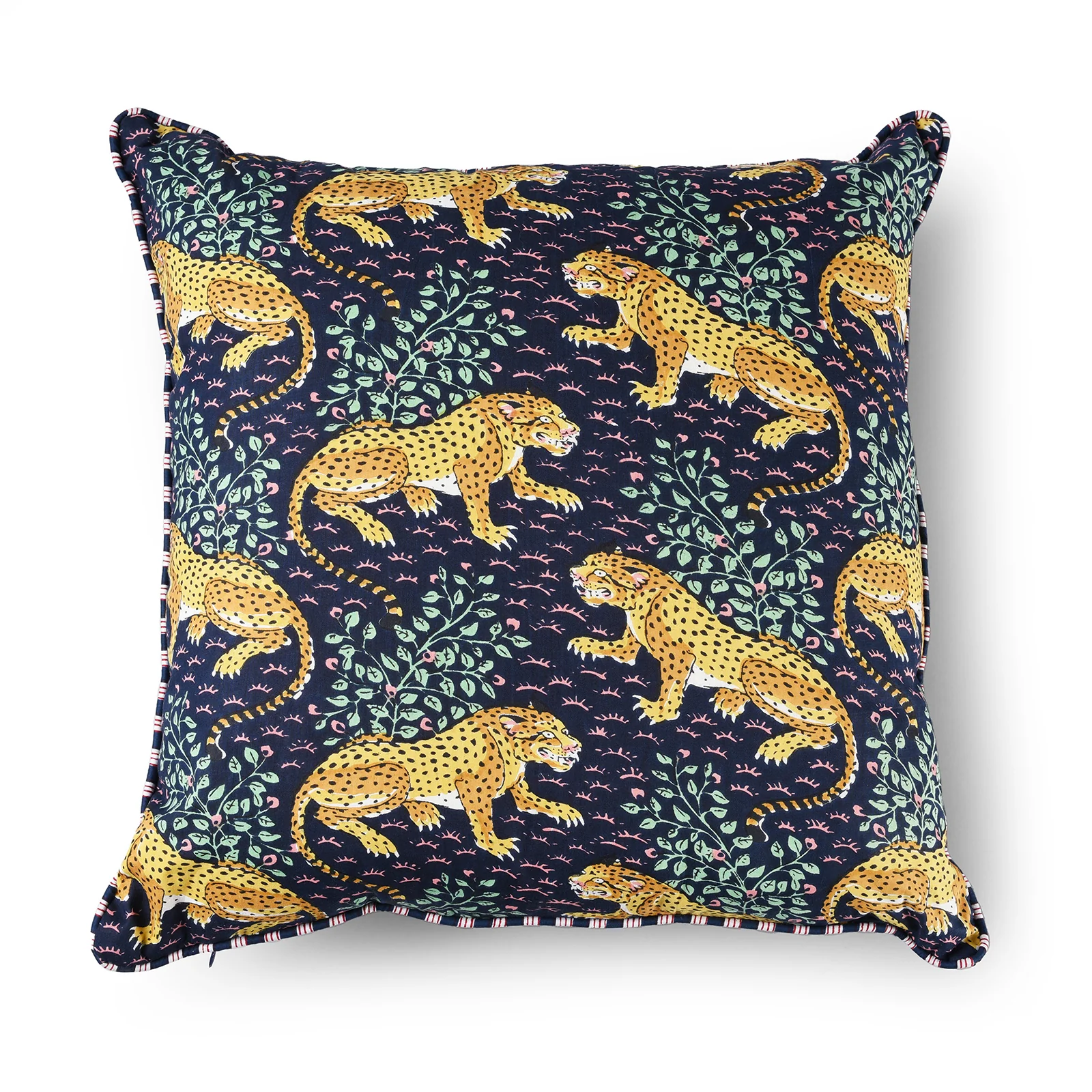 Cotton Leopard Design Cushion Cover with Pad - Image 8