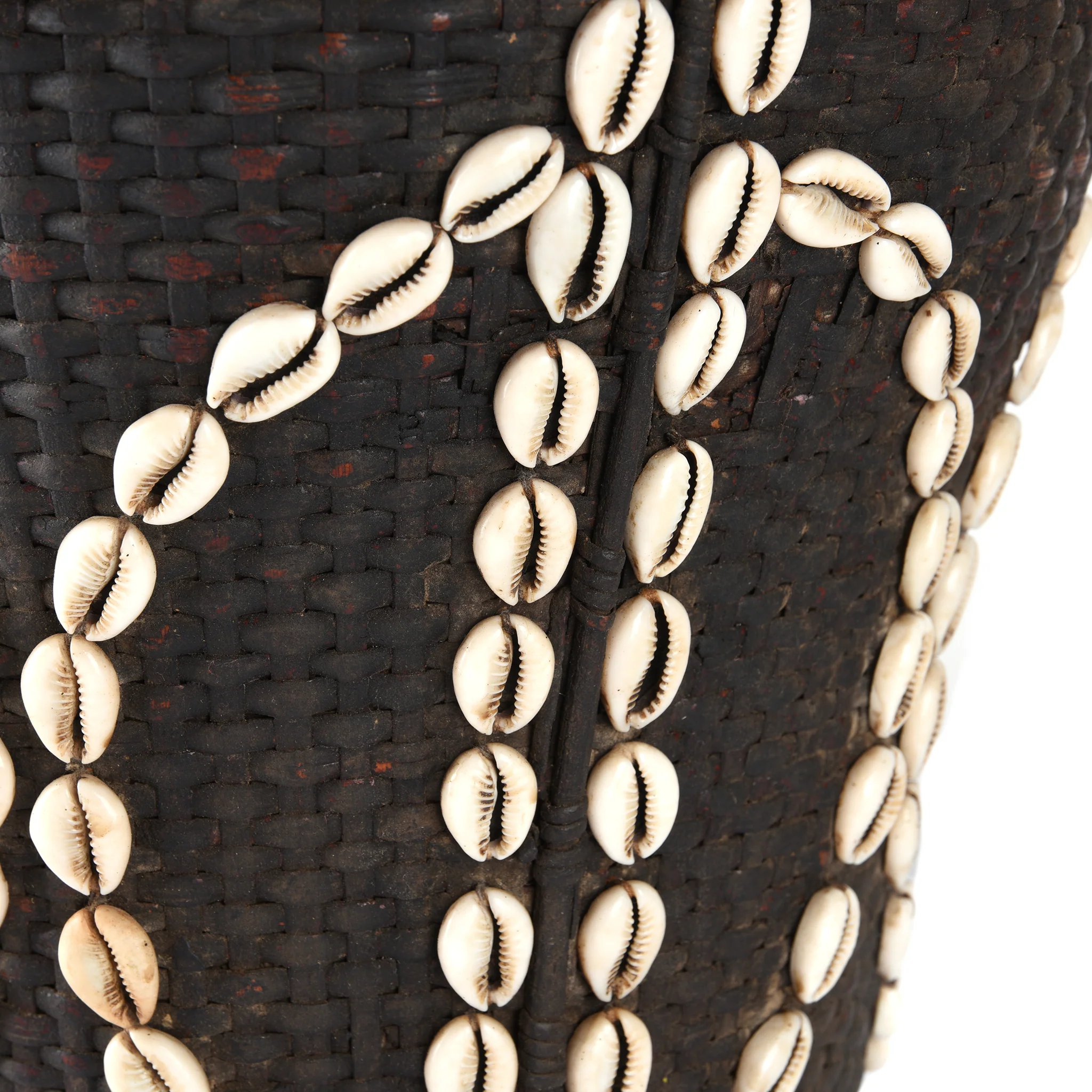 Cowrie Decorated Tribal Basket From Nagaland - Ca 1930 - Image 5