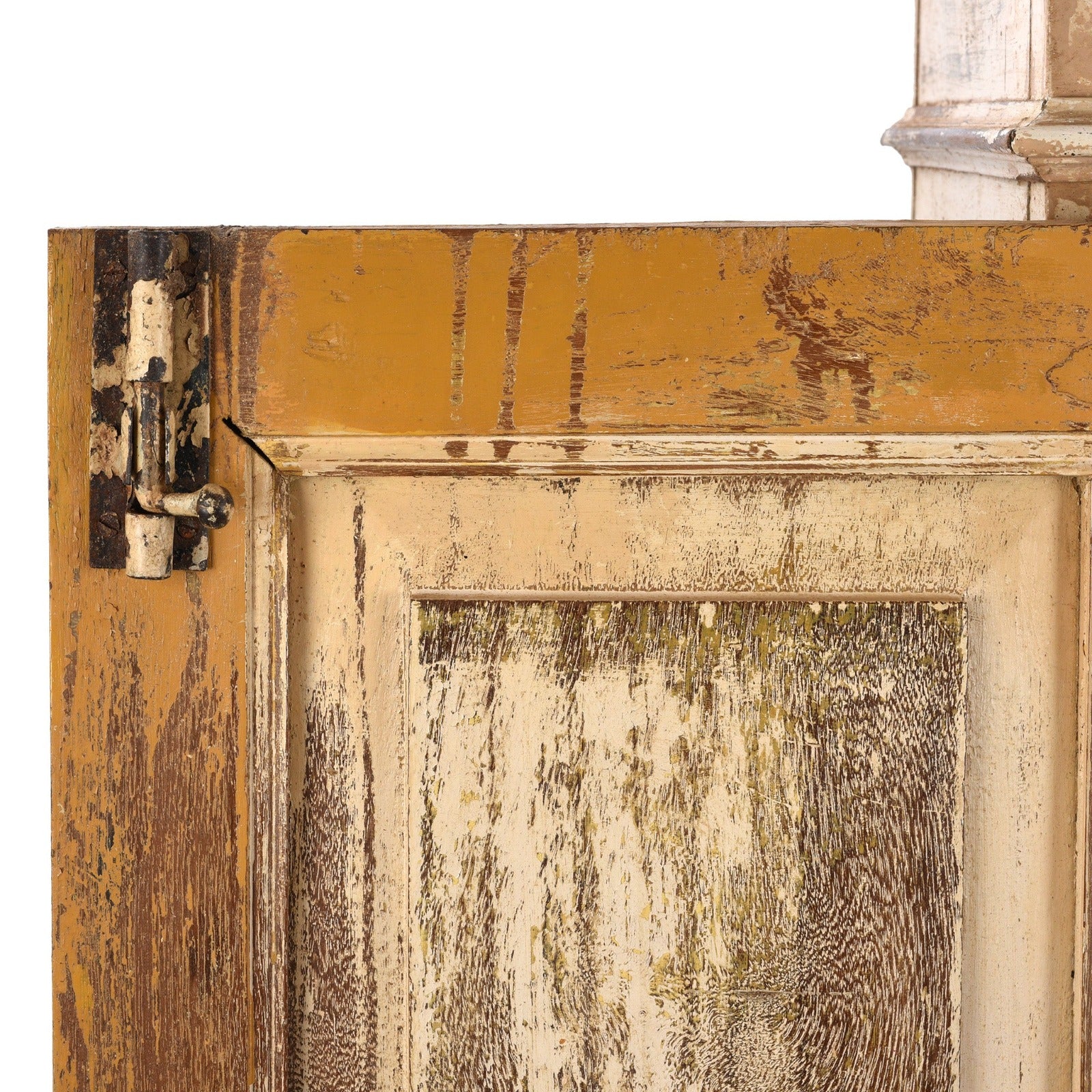 Cream Painted Almirah Cabinet - 19th Century - Image 7