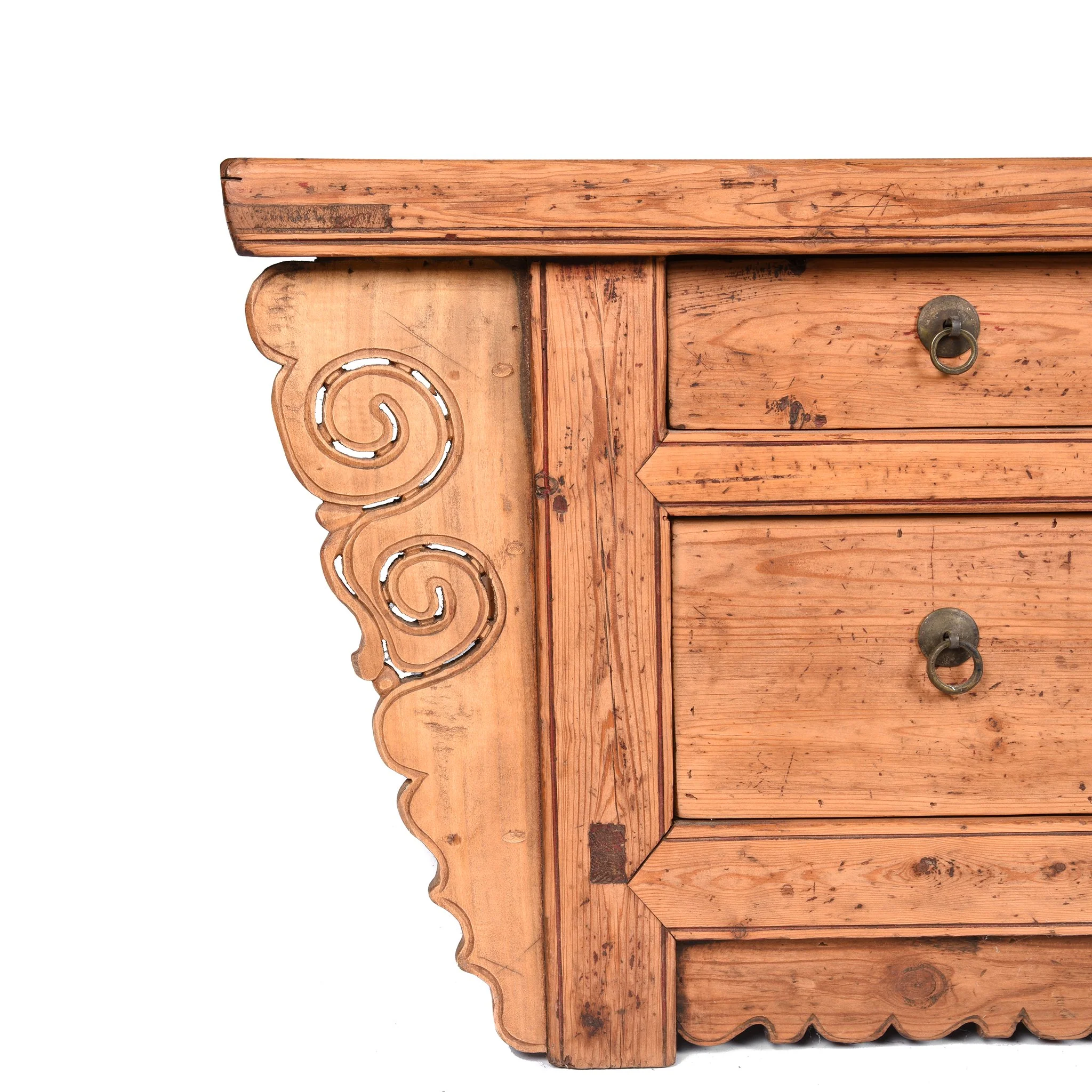 Low Chinese Kang Cabinet From Gansu - 19thC - Image 2