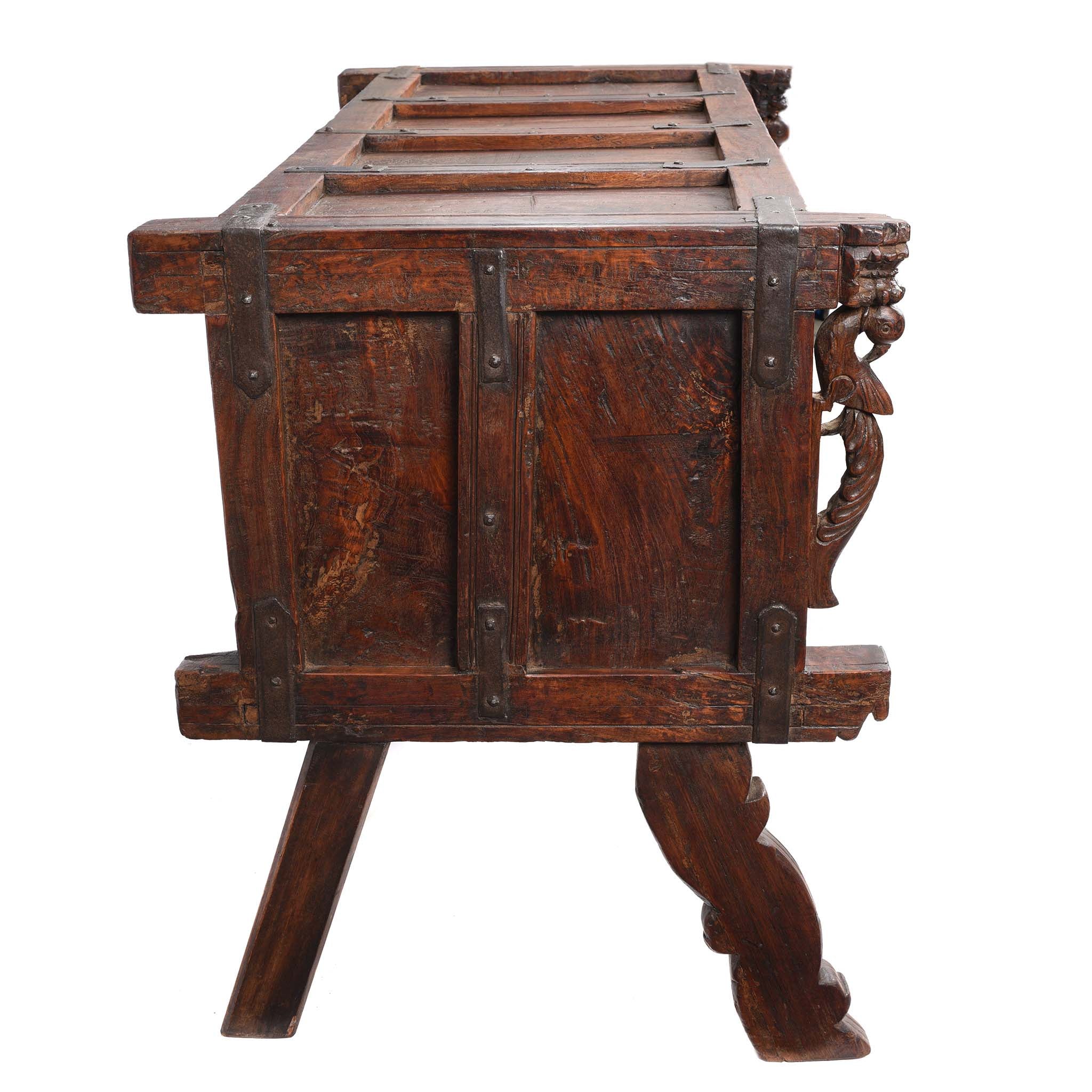 Manjus (Dowry Chest) From Banswara Tribal Region - 19thC - Image 11
