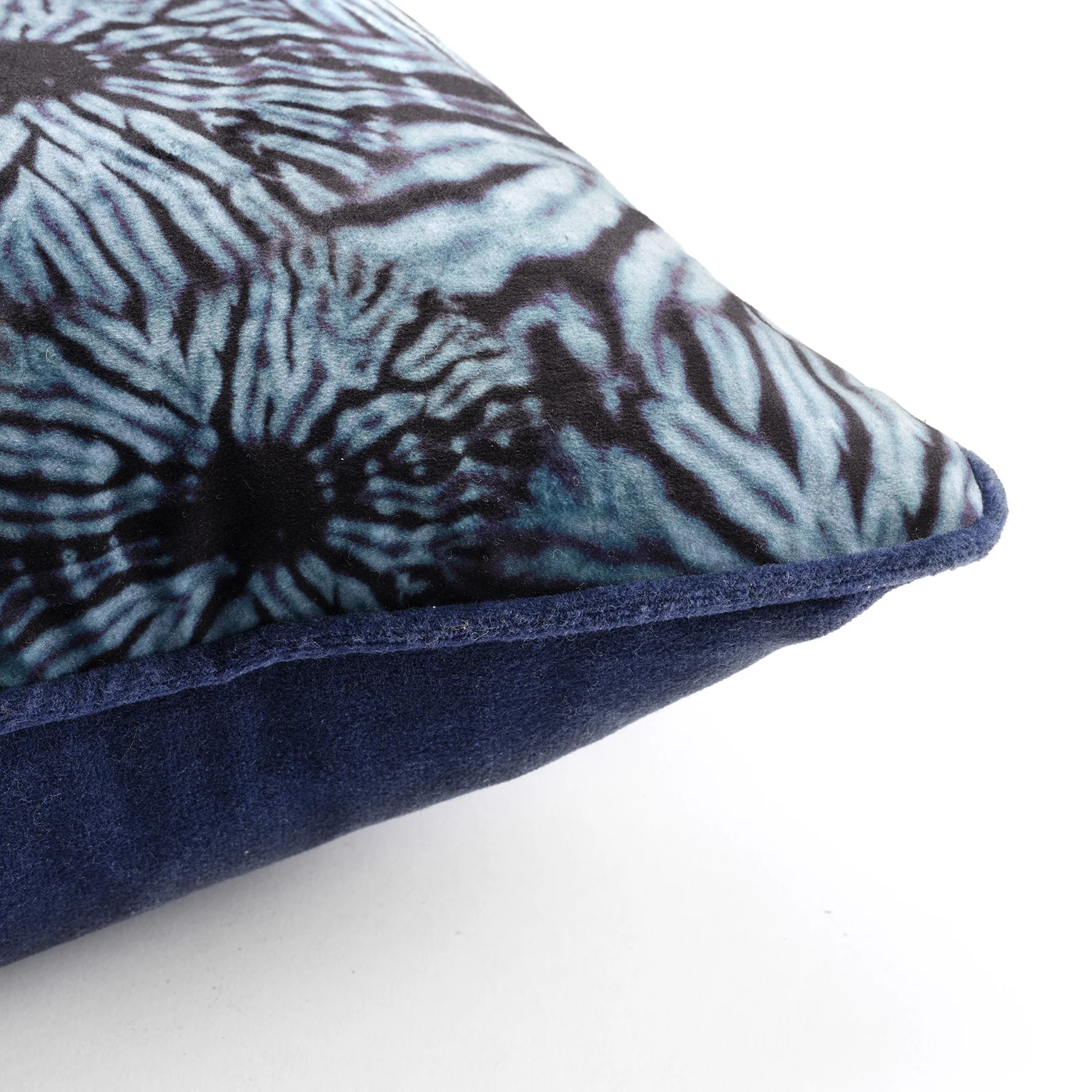 Dark Indigo Itajime Long Cushion - Image 3