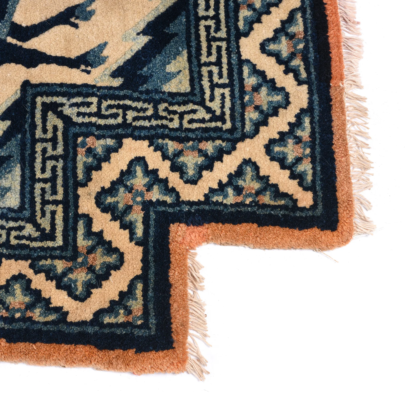 Tibetan Saddle Rug with Deer - 19th Century - Image 4