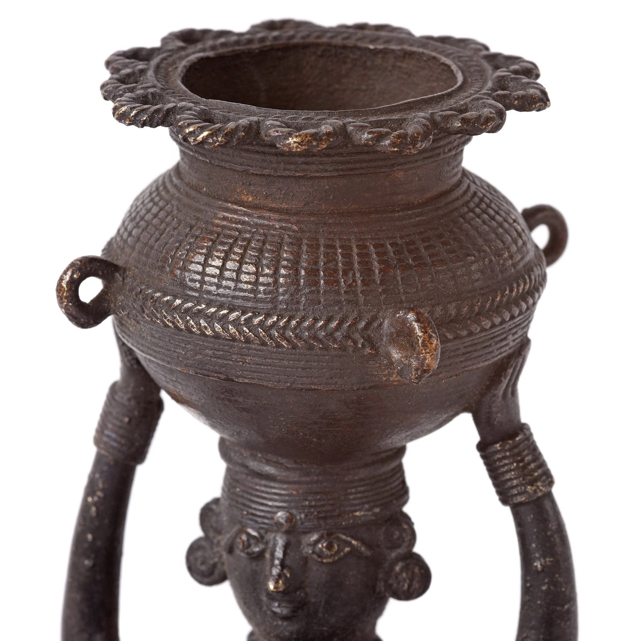 Lakshmi Riding an Elephant Oil Lamp - Early 19thC - Image 6
