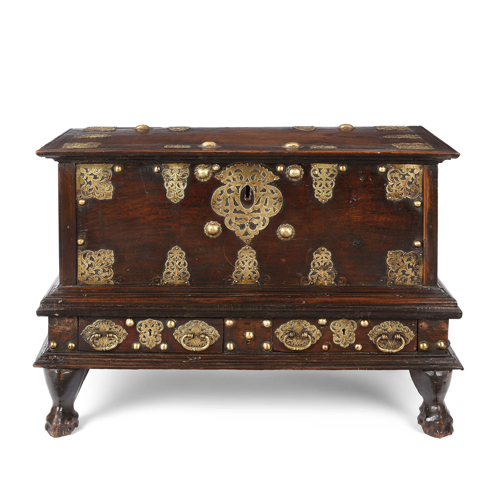 Dutch Colonial Chest from Ceylon - 18th Century