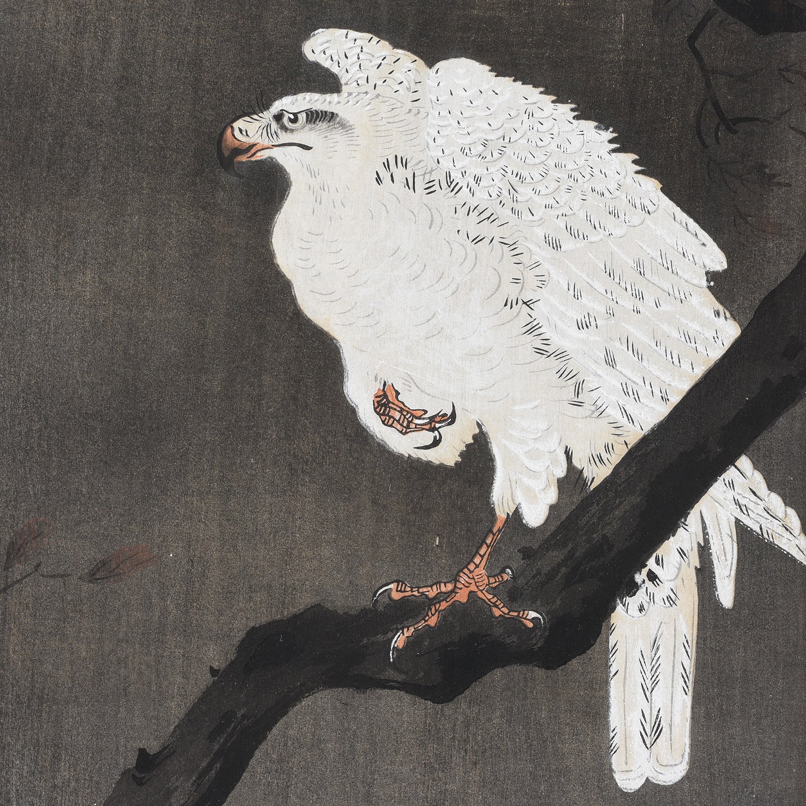 Framed Eagle Japanese Woodblock Print By Ohara Koson - Early 20th Century - Image 2