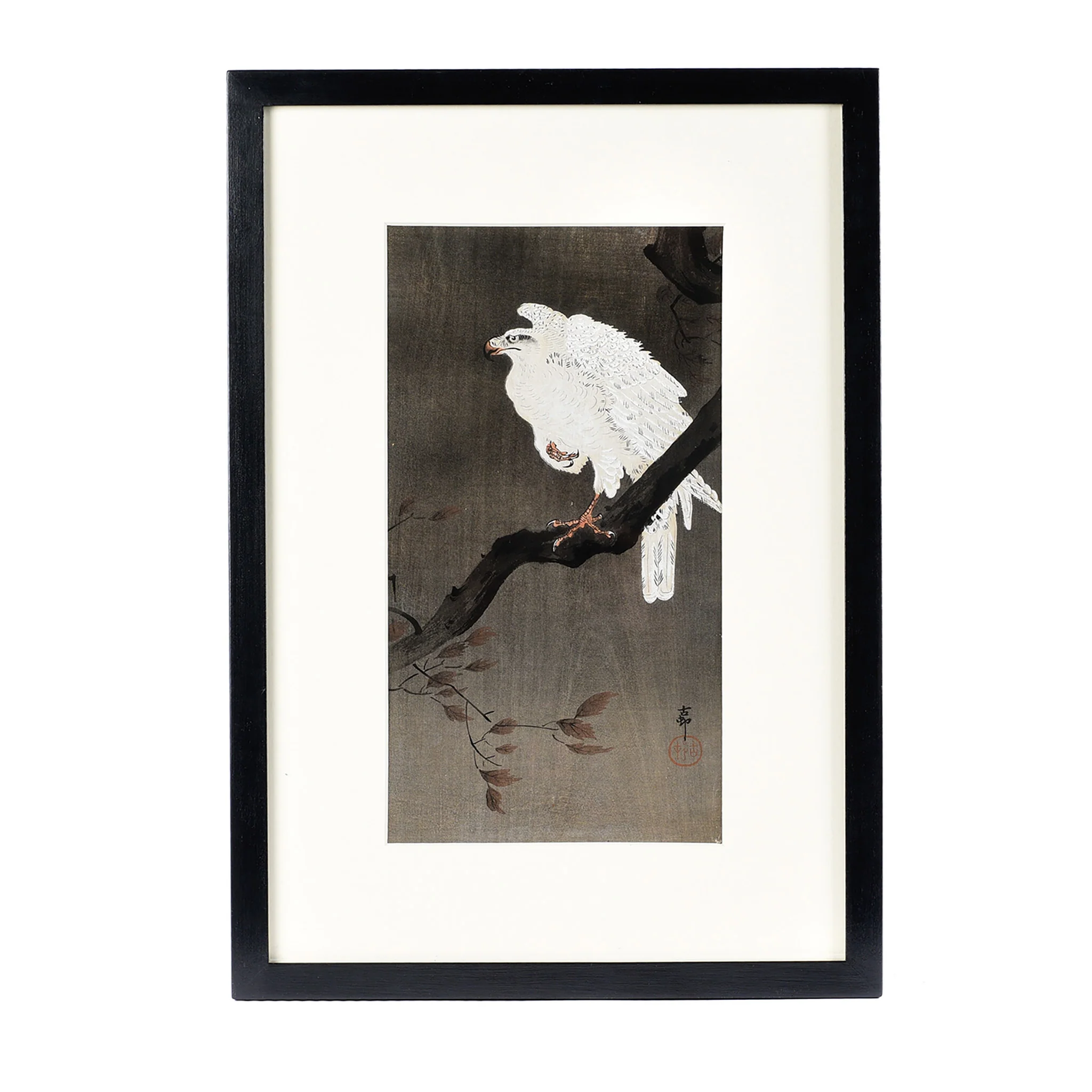 Framed Eagle Japanese Woodblock Print By Ohara Koson - Early 20th Century - Image 3
