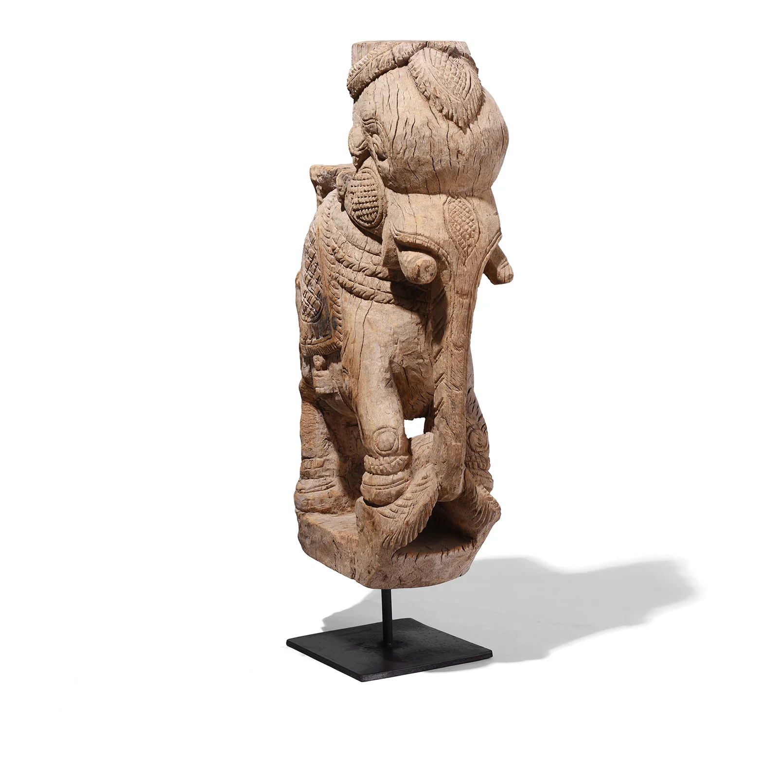 Elephant Corbel On Stand From Tamil Nadu- 19th Century - Image 3