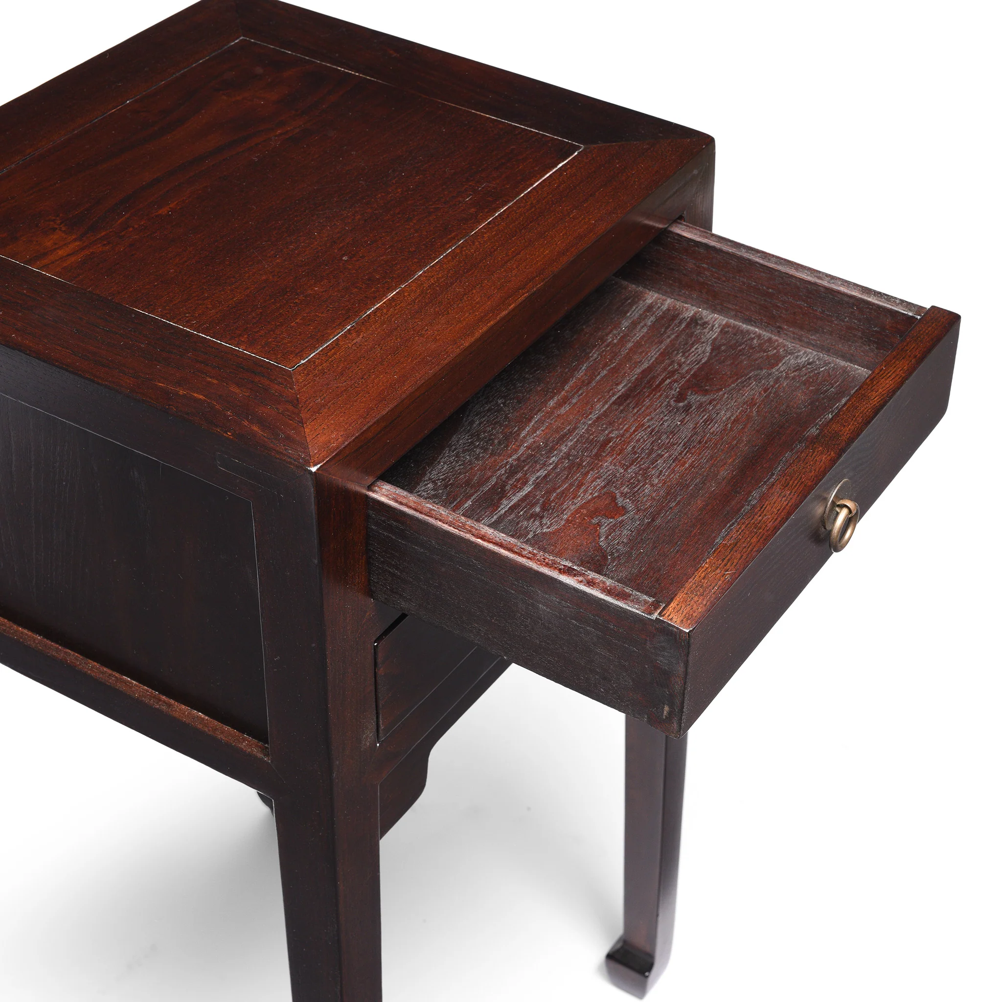 2 Drawer Elm Tea Table - Image 4