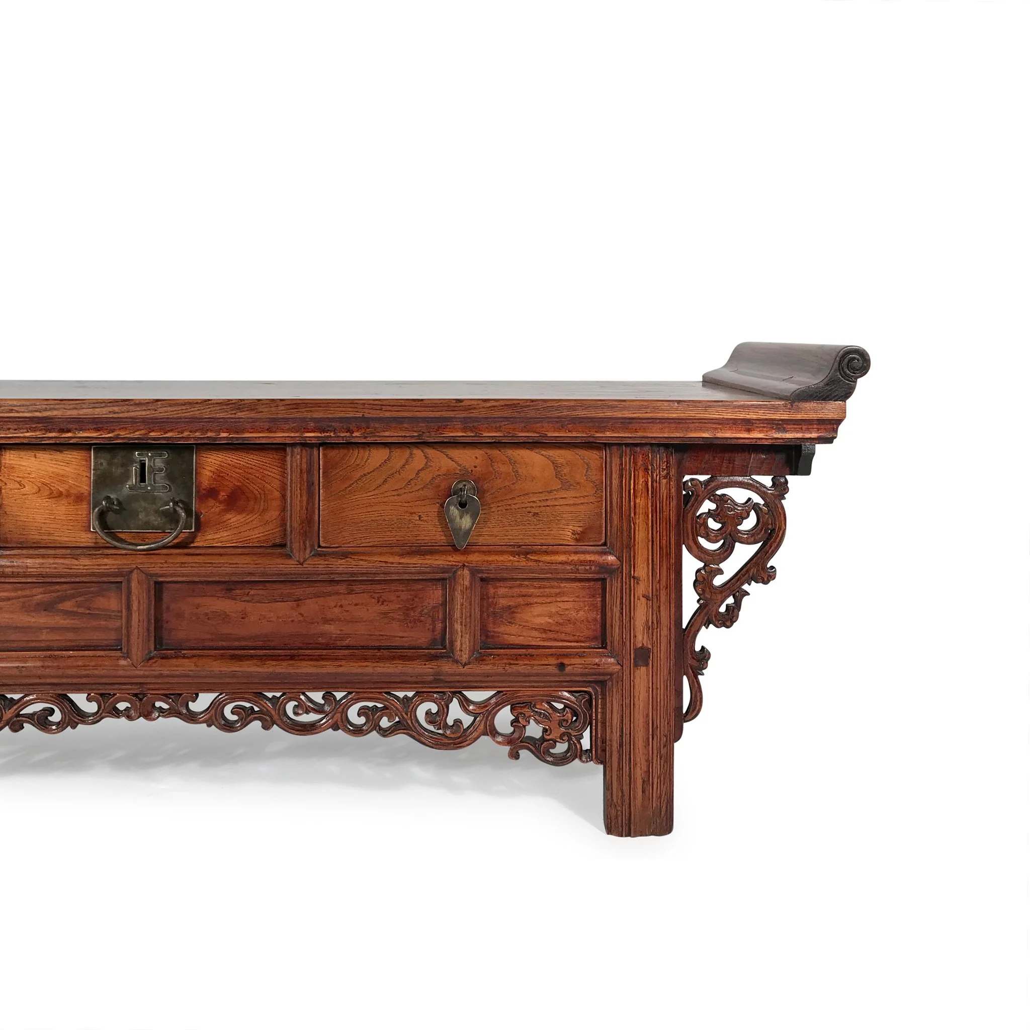 Elm "Kang" Low Cabinet From Shandong - 19thC - Image 3