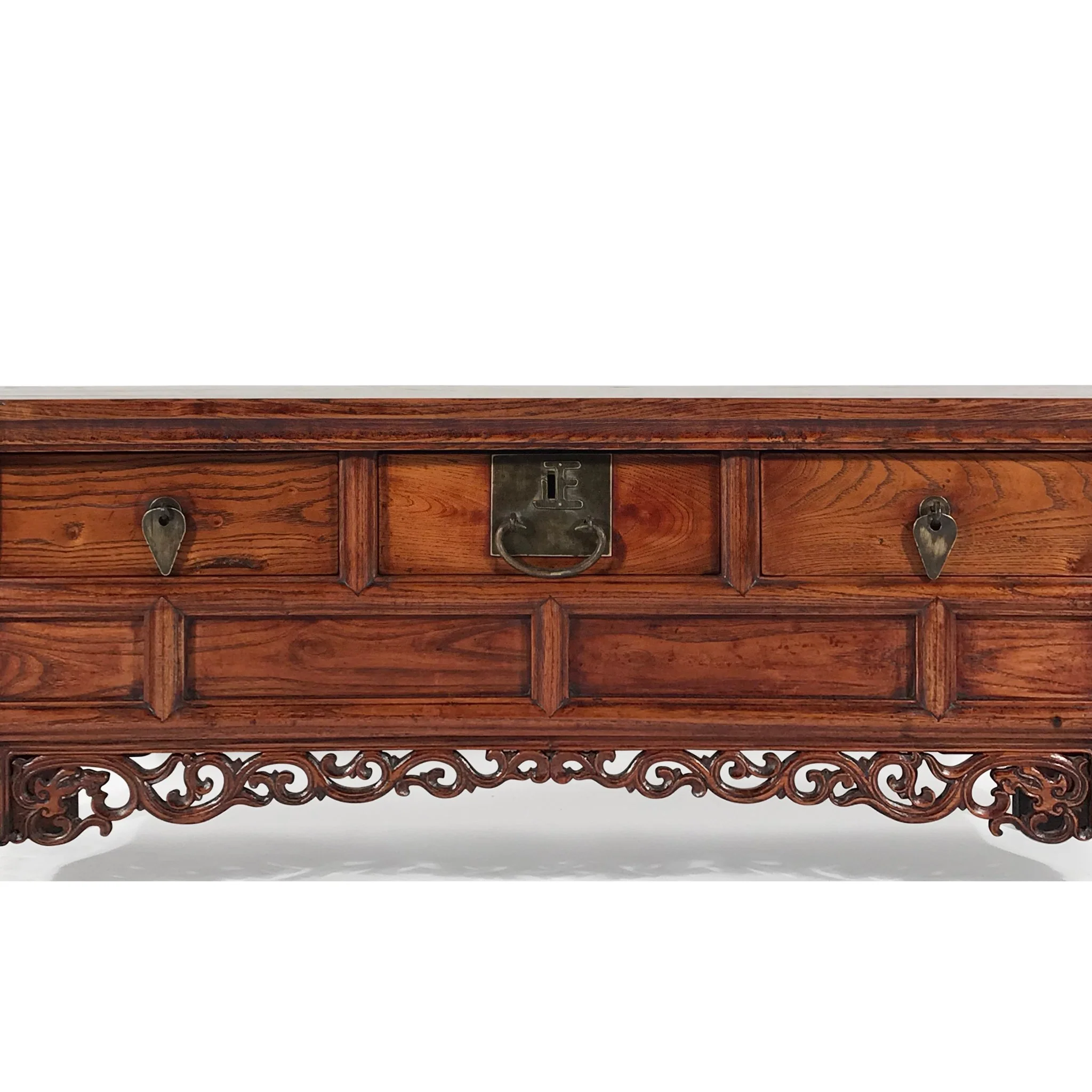 Elm "Kang" Low Cabinet From Shandong - 19thC - Image 4