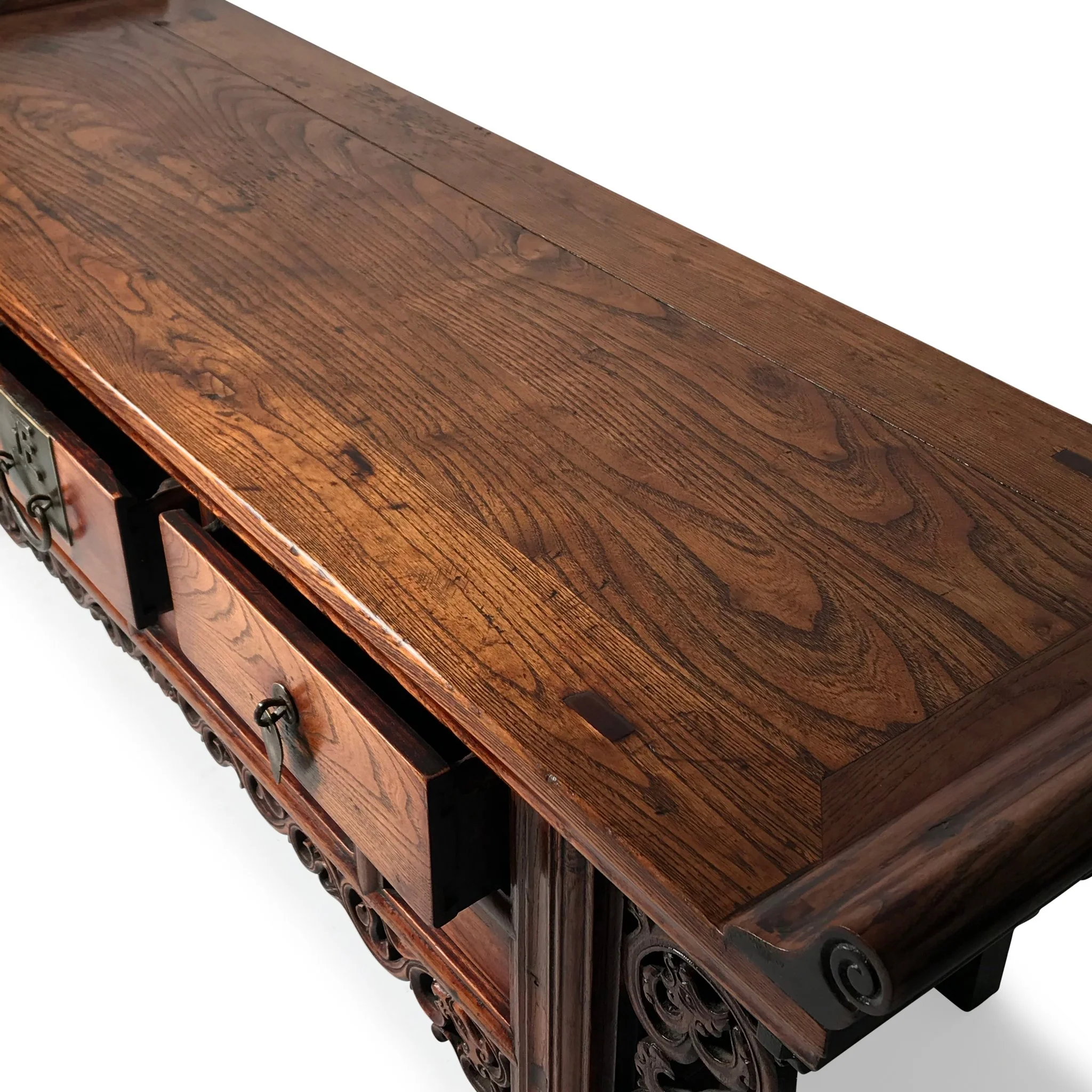 Elm "Kang" Low Cabinet From Shandong - 19thC - Image 5