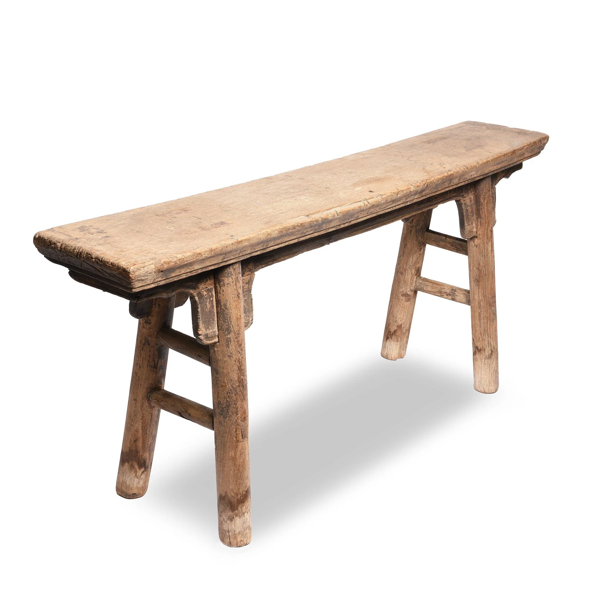 Old Chinese Elm Bench - Image 3