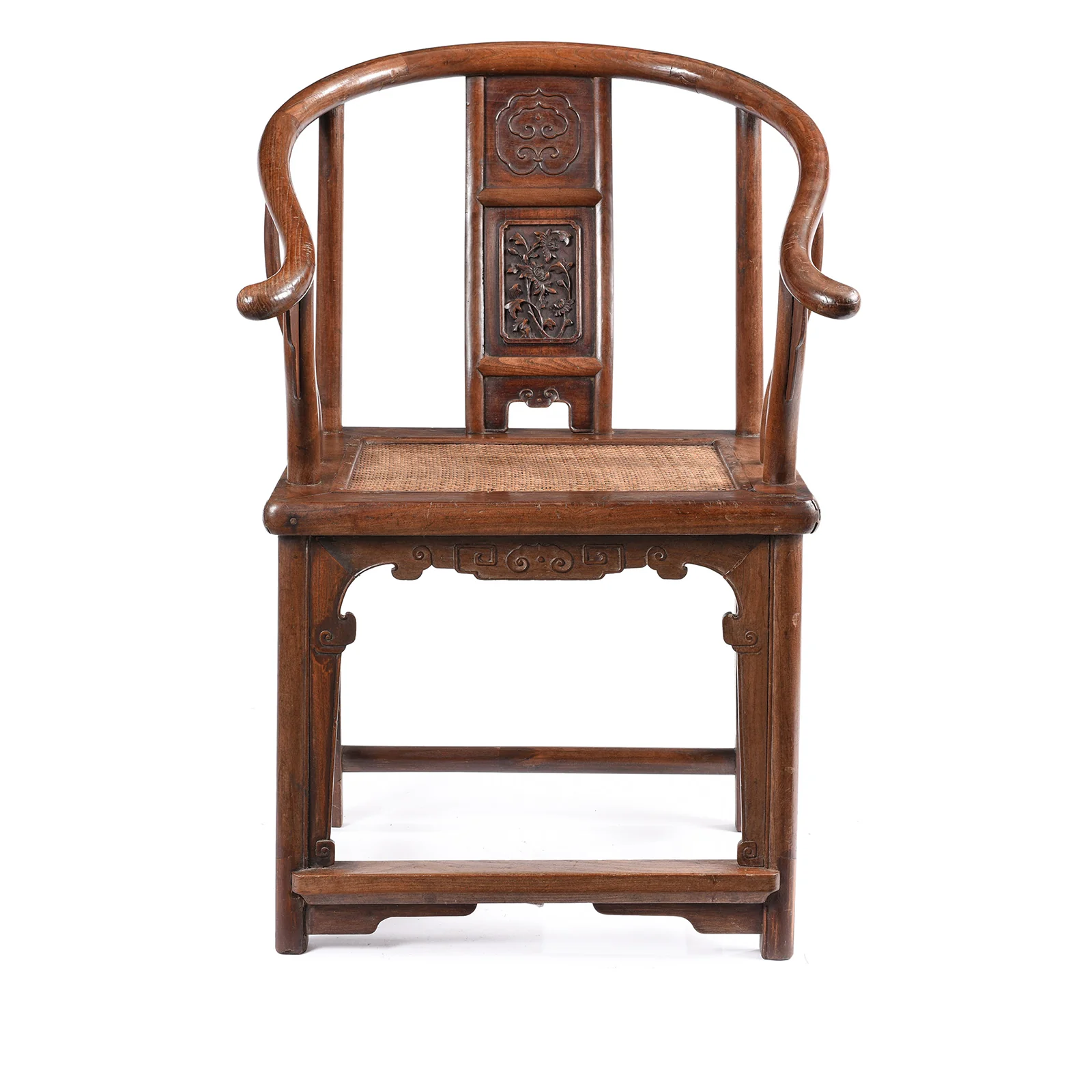 Chinese Elm Horseshoe Chair - Late 19thC - Image 4